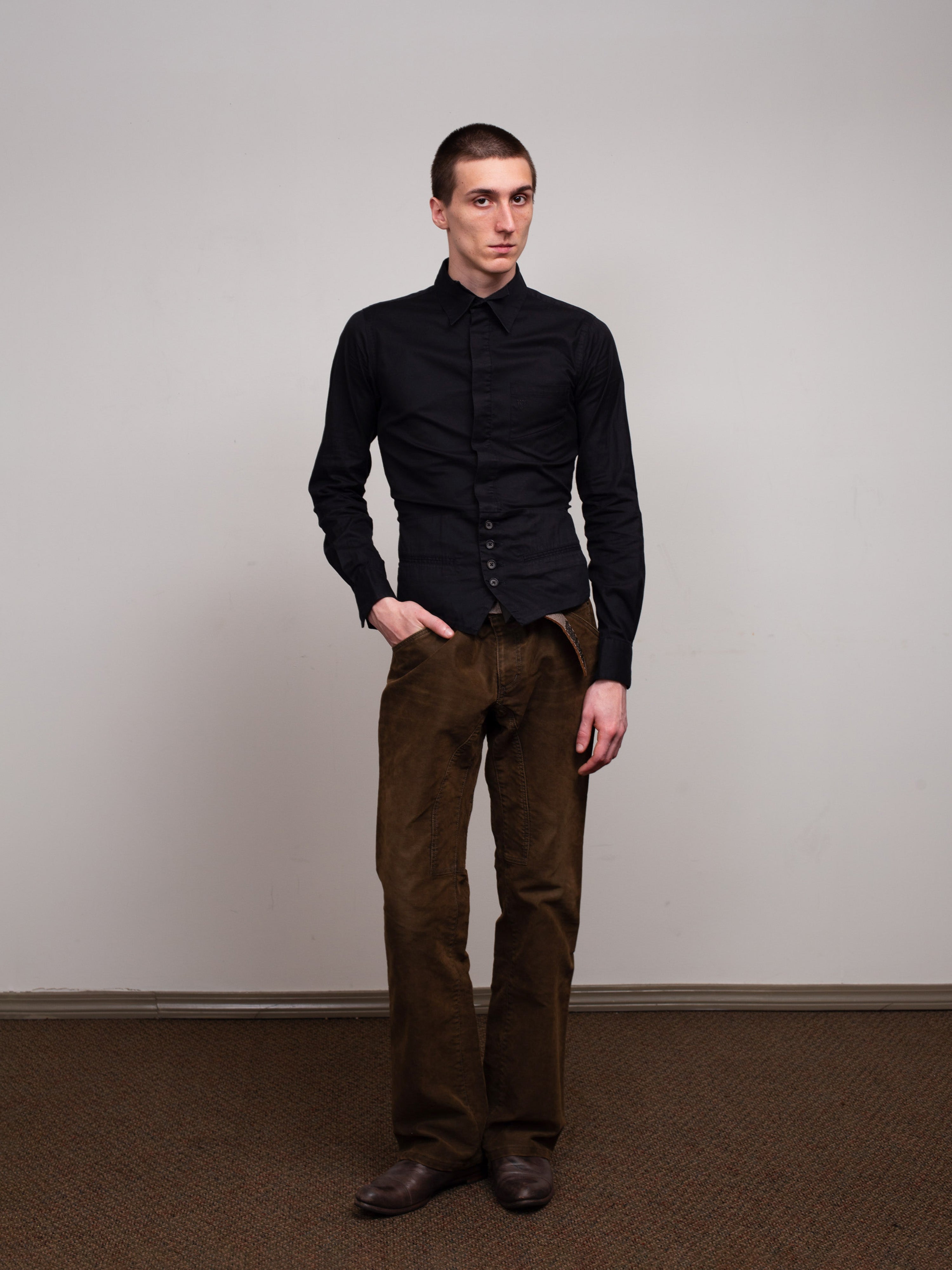 Moleskin Bootcut Trousers