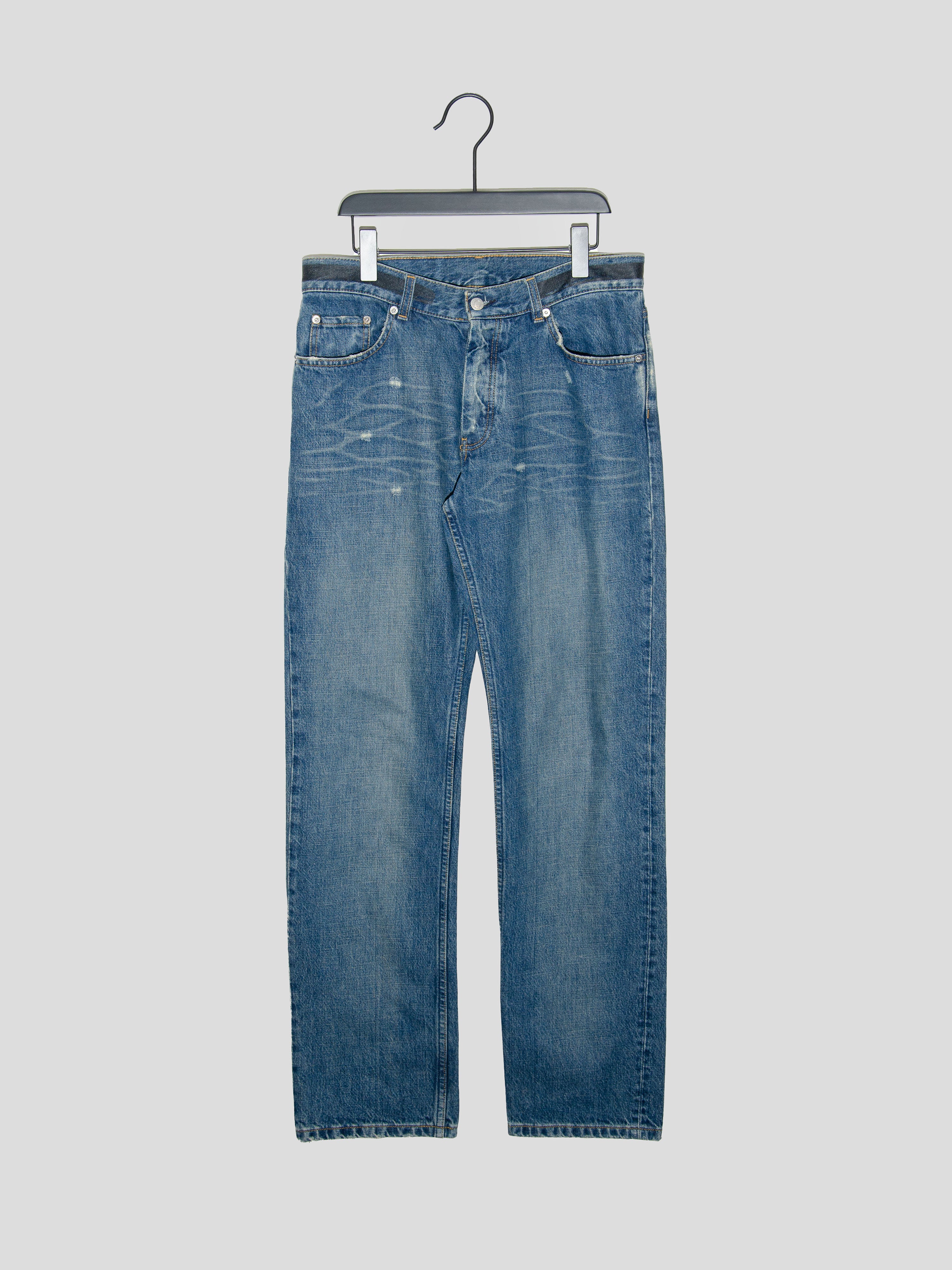 SS03 Rubberized Denim Jeans