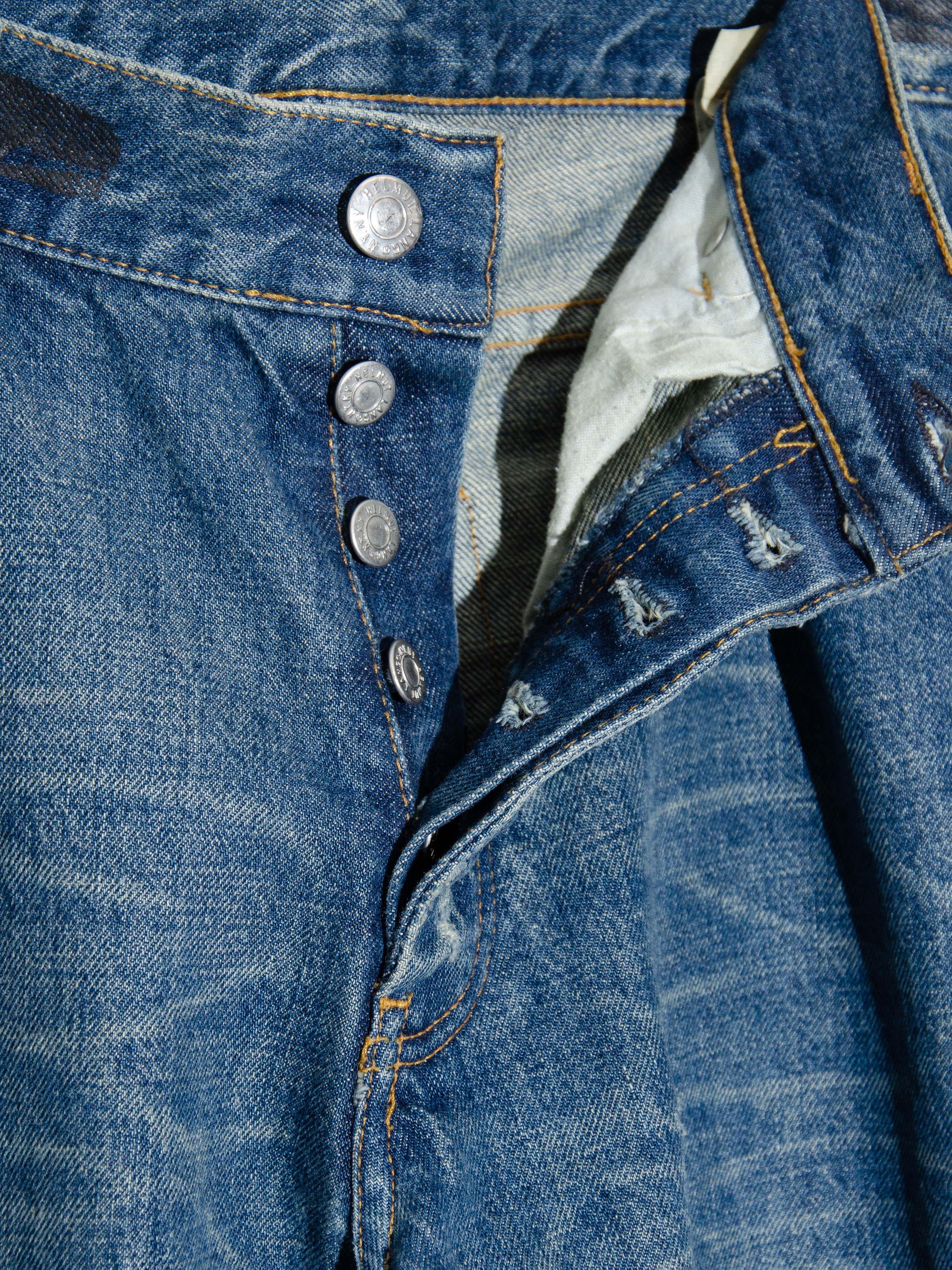 SS03 Rubberized Denim Jeans