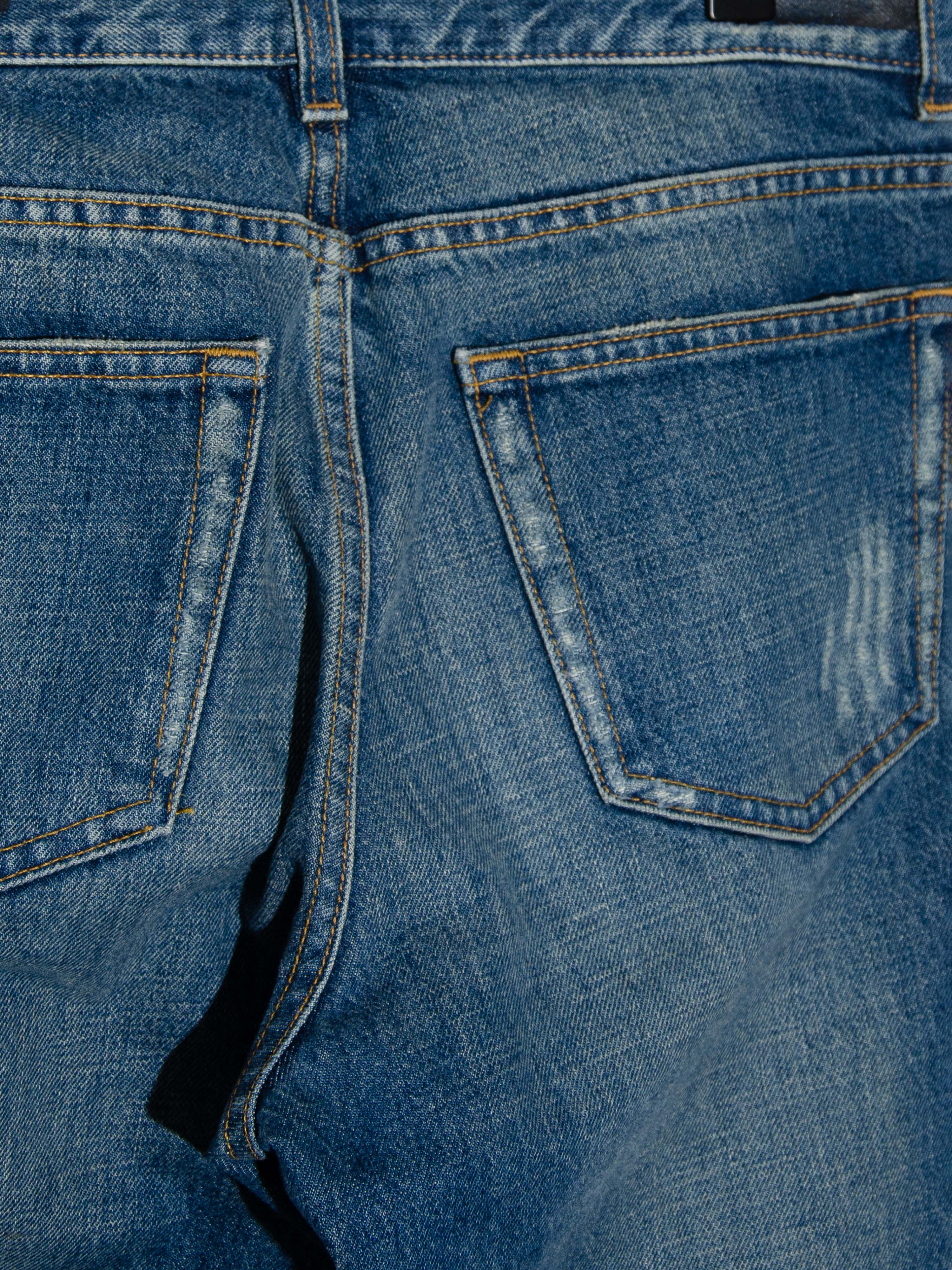 SS03 Rubberized Denim Jeans