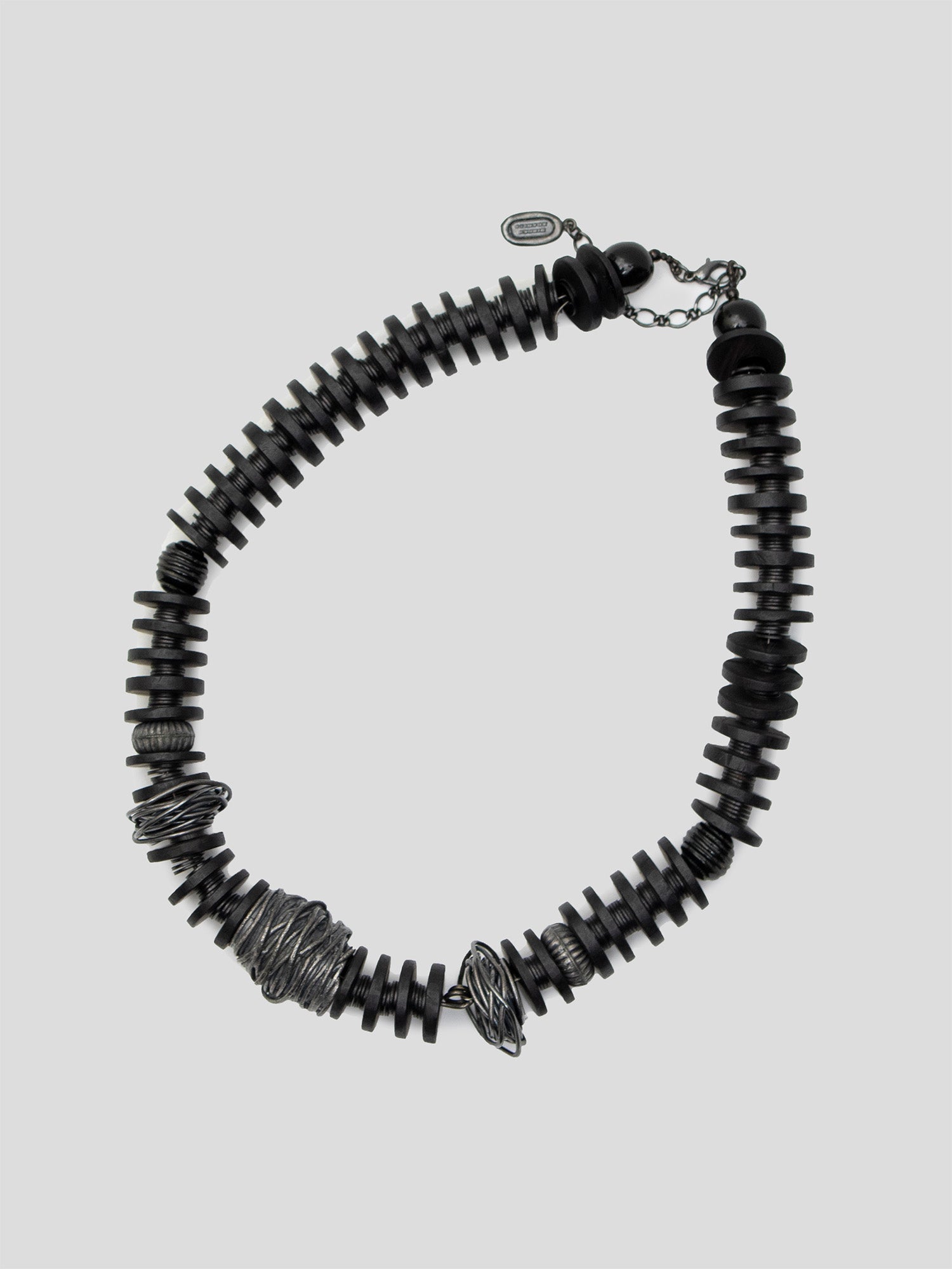 Ebonized Disc Necklace