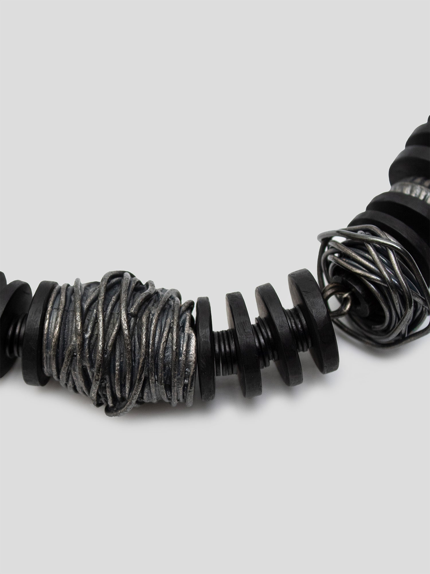 Ebonized Disc Necklace