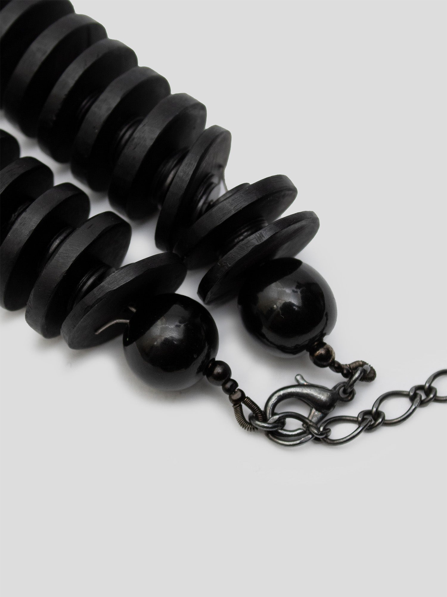 Ebonized Disc Necklace
