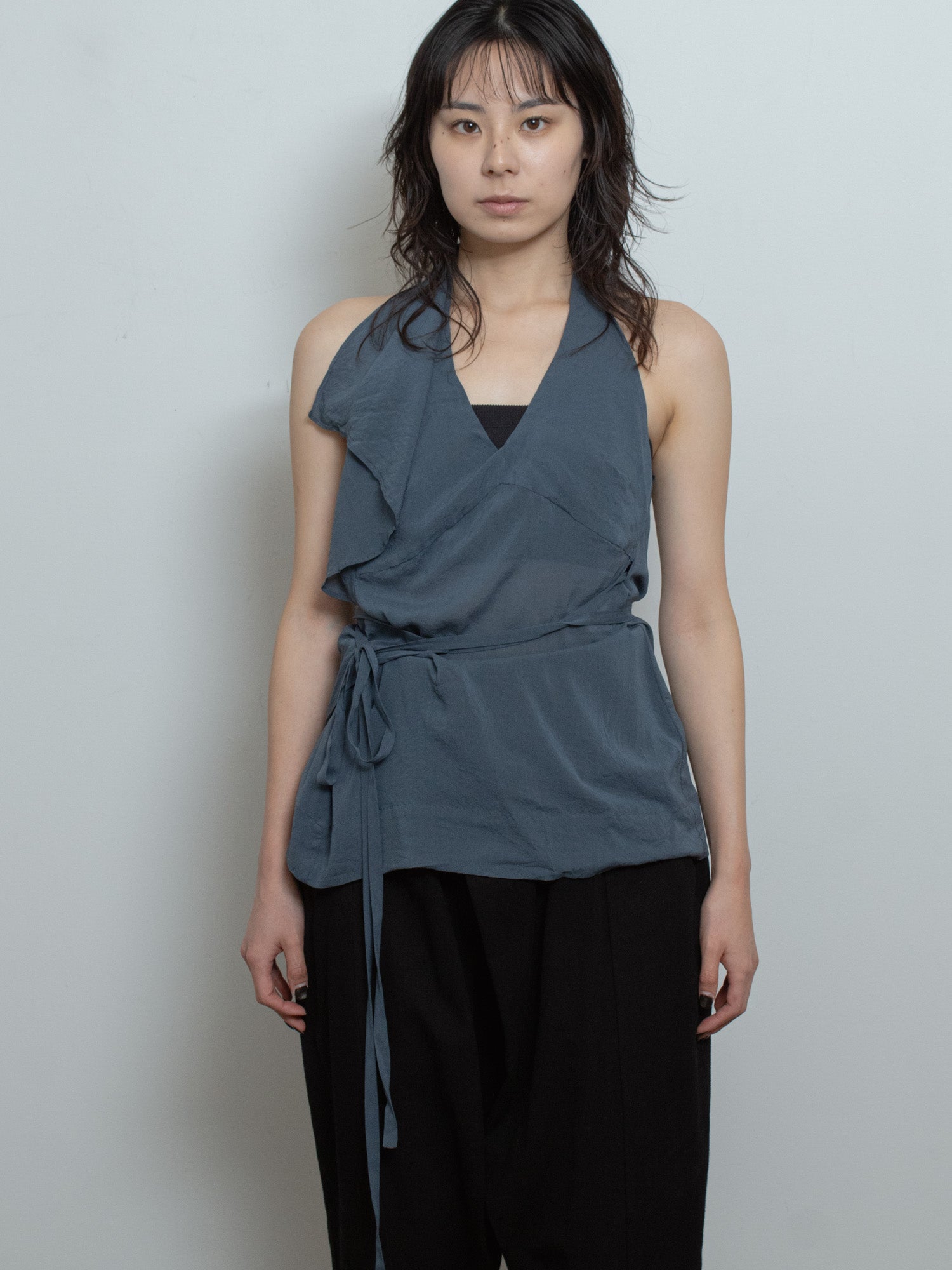 Asymmetrical Halterneck Top