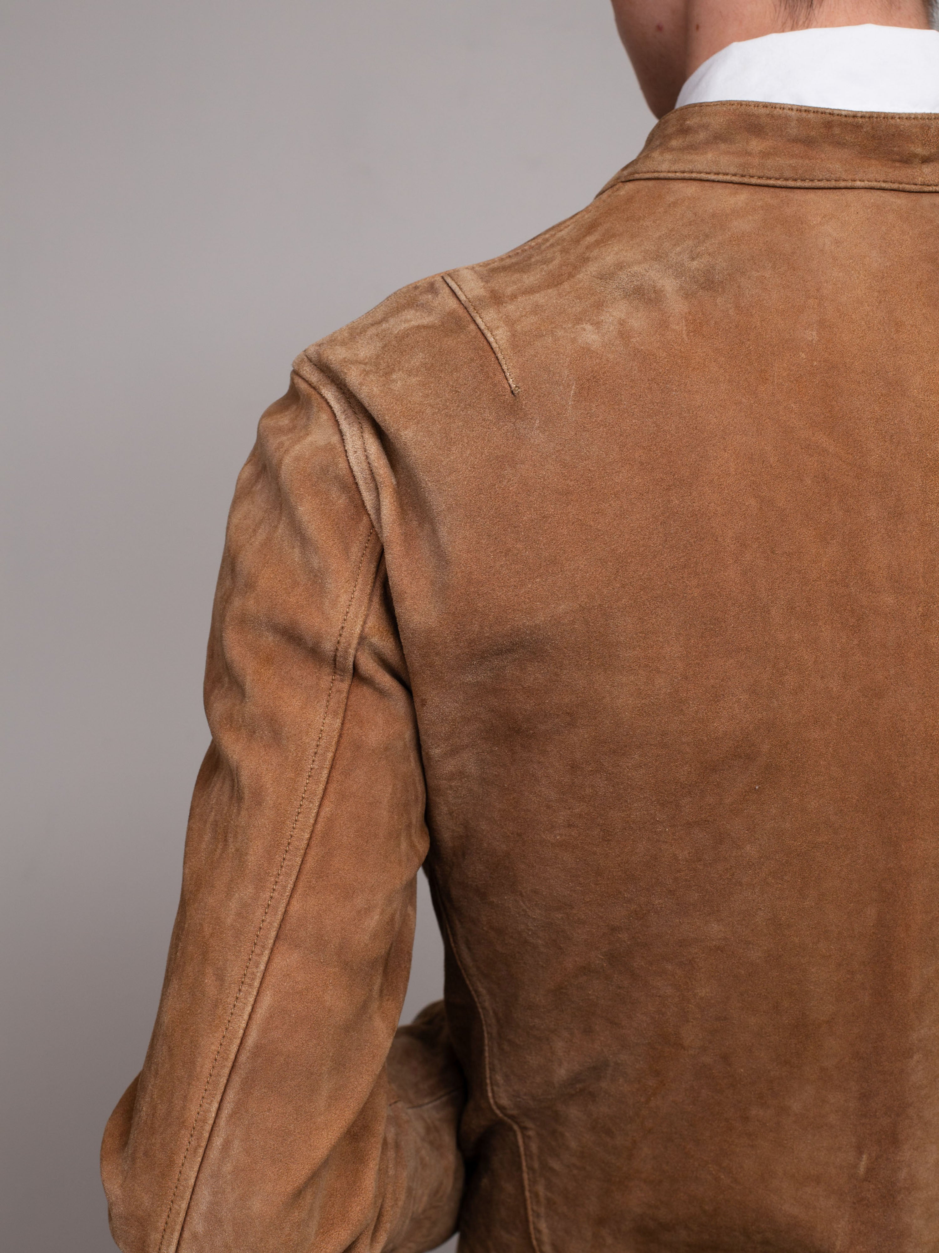 Suede Cafe Racer Jacket