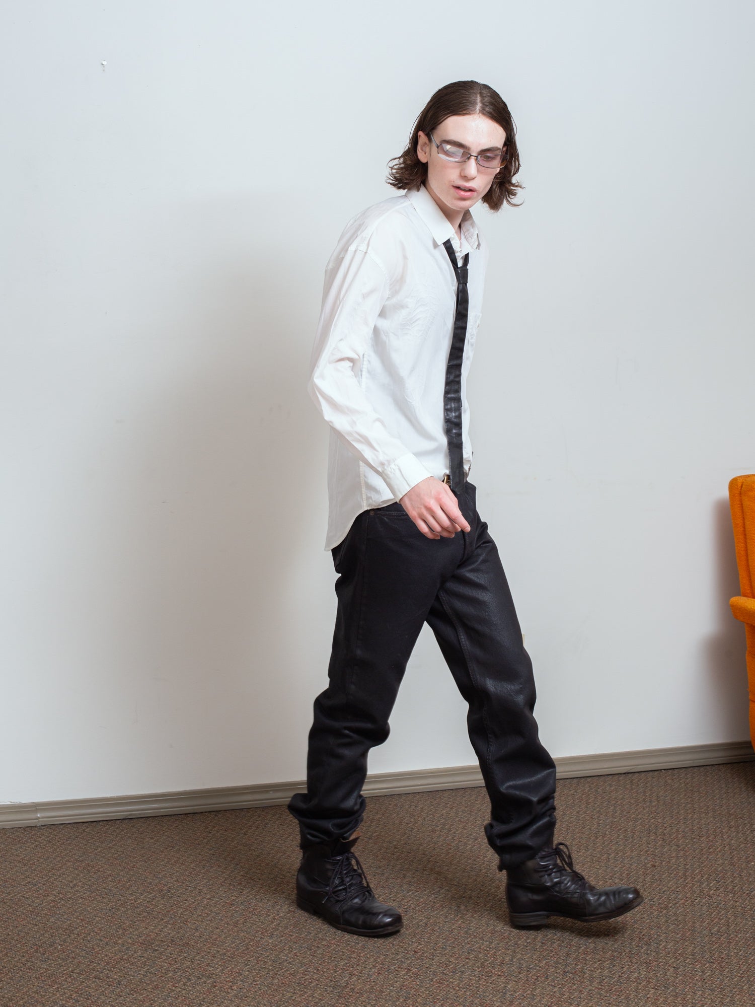 SS95 Embossed Shoe Print Shirt