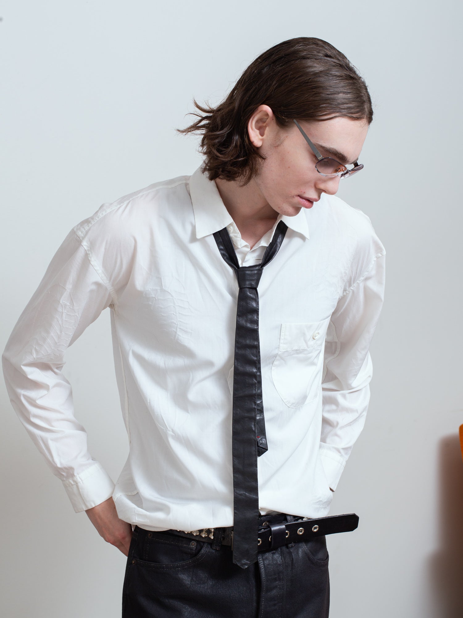 SS95 Embossed Shoe Print Shirt