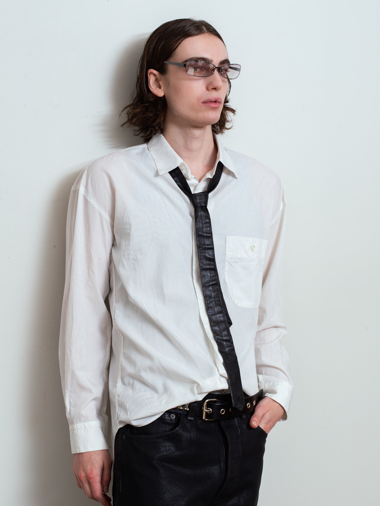 SS95 Embossed Shoe Print Shirt