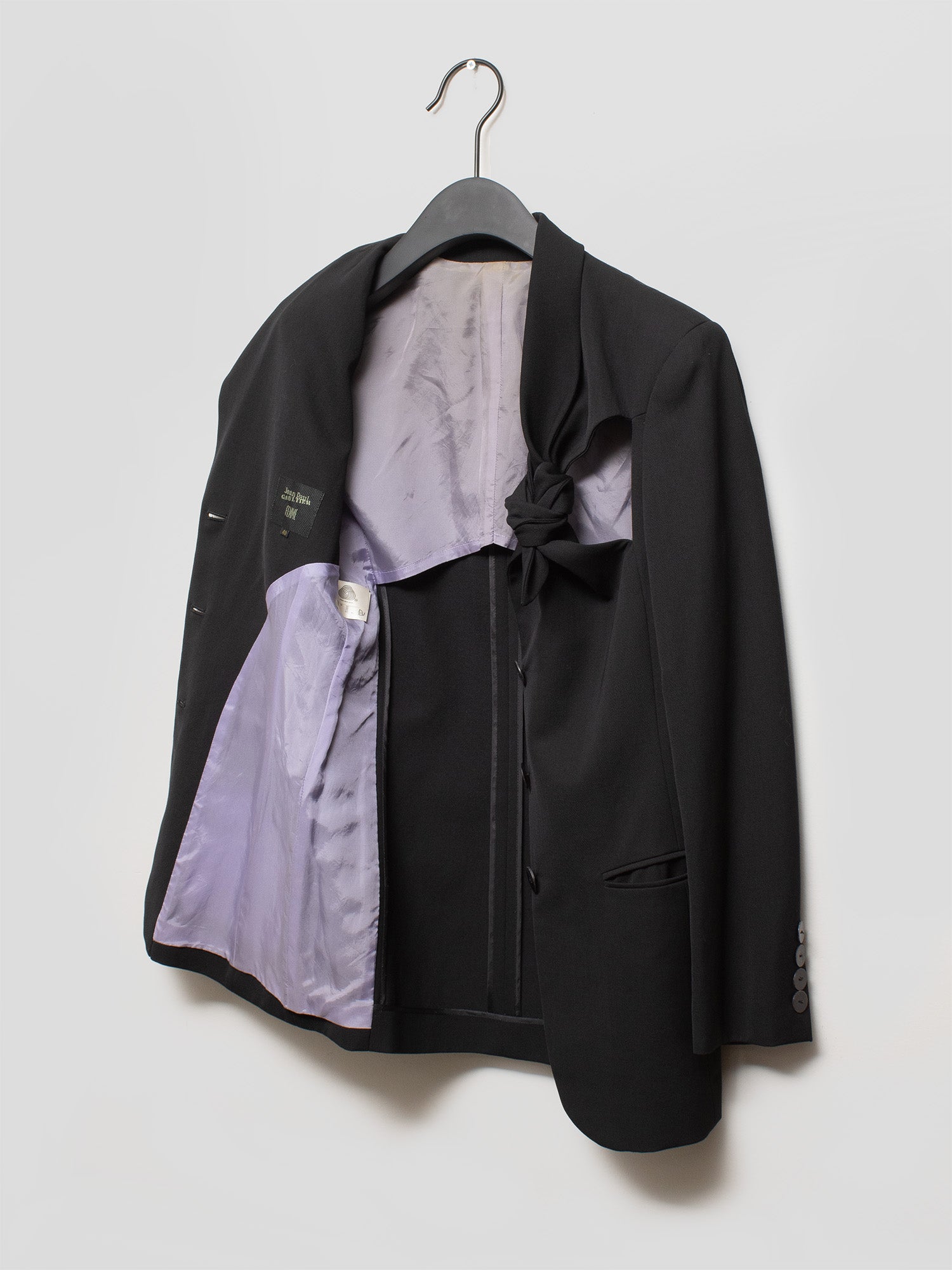 Cut-out Lapel Blazer