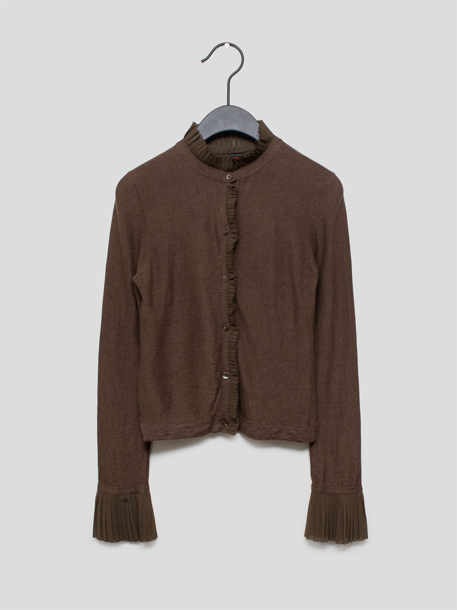 2000s Cardigan with Ruffle Detail