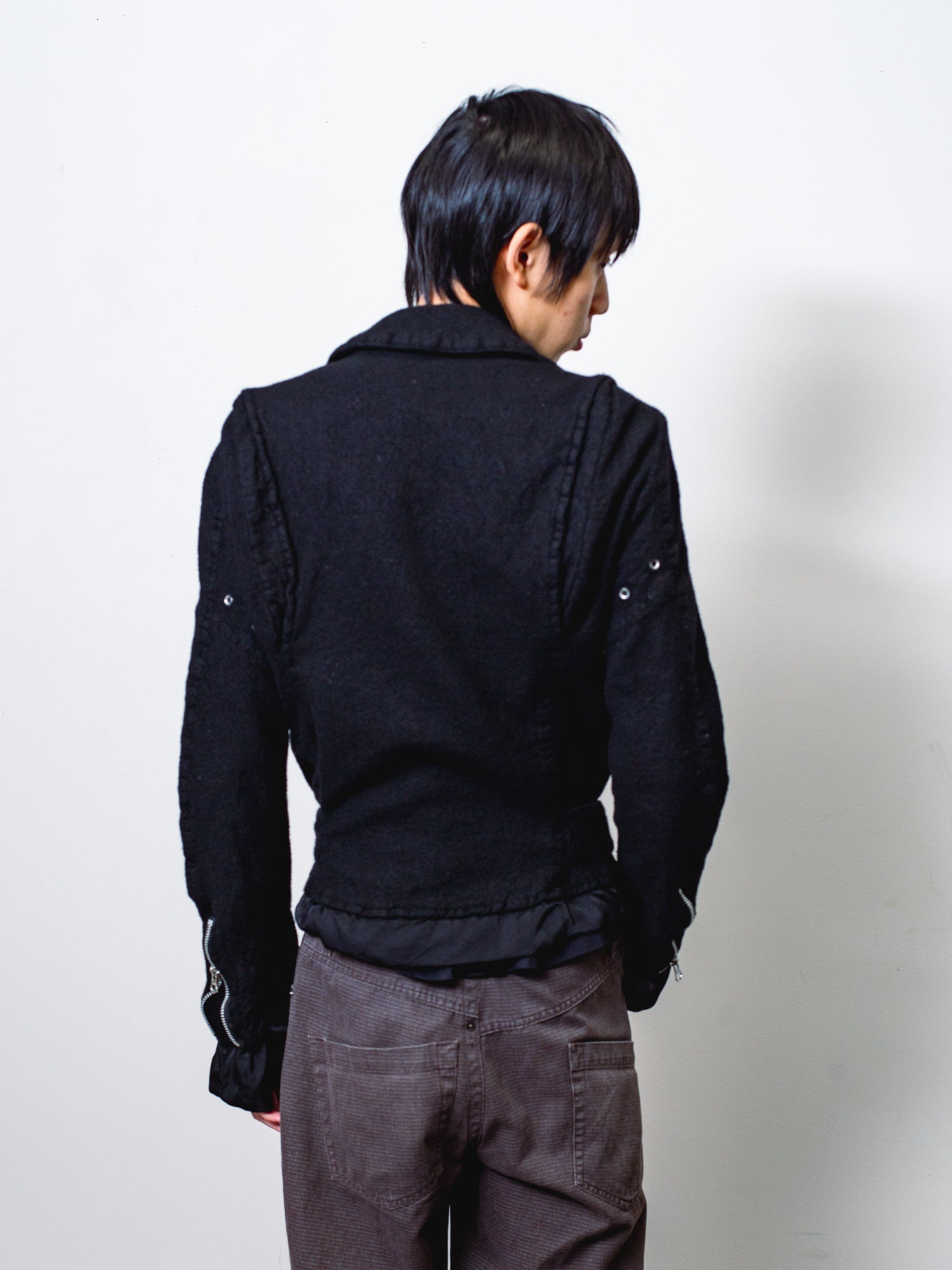 AW07 Felted Biker Jacket