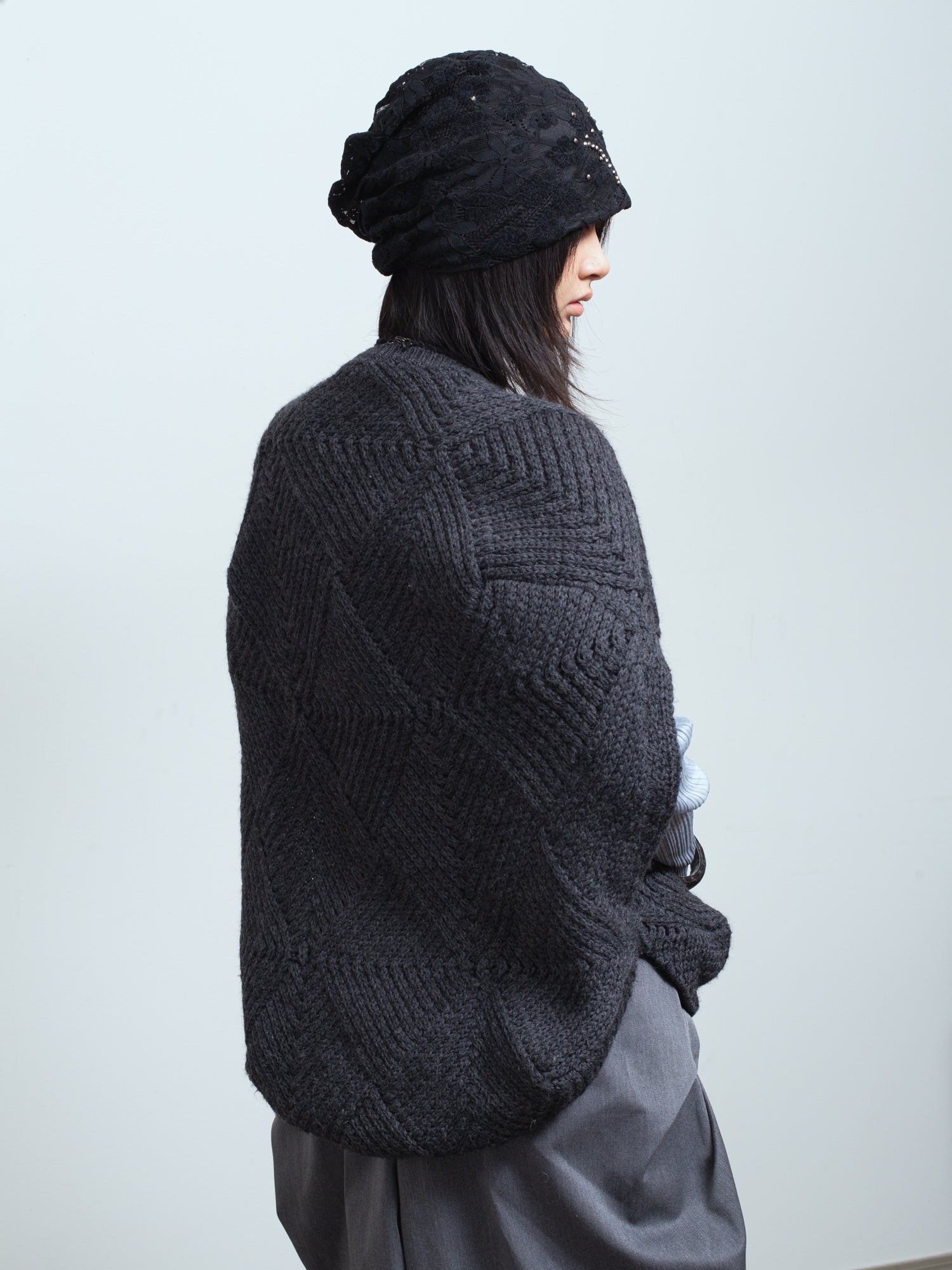 2000s Lozenge Circular-Knit Vest