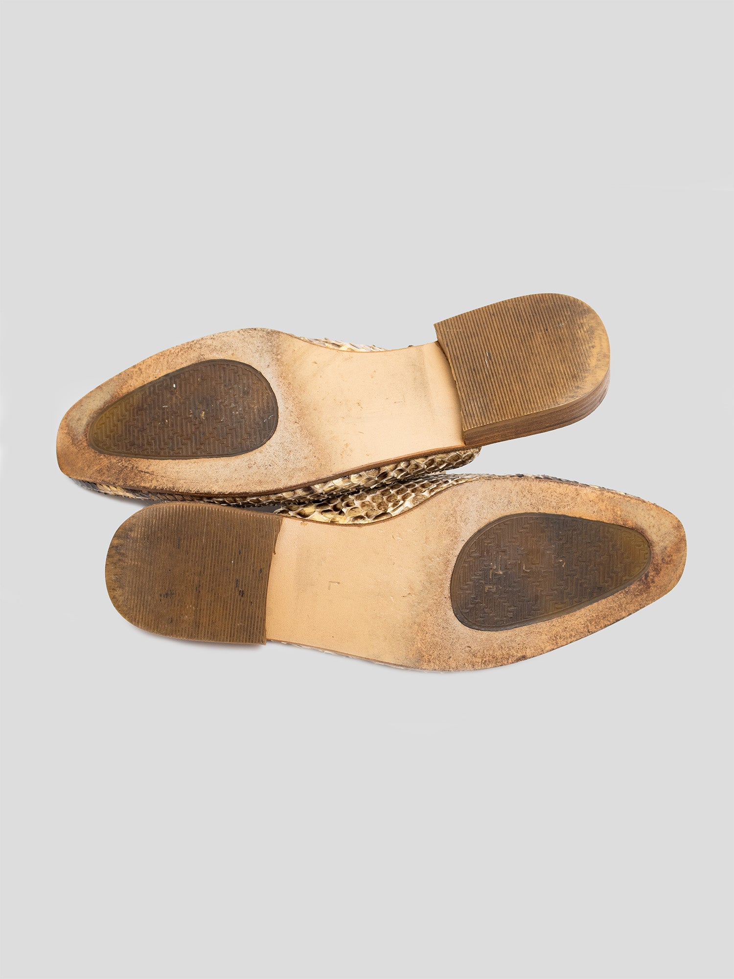 Snakeskin-Effect Mules