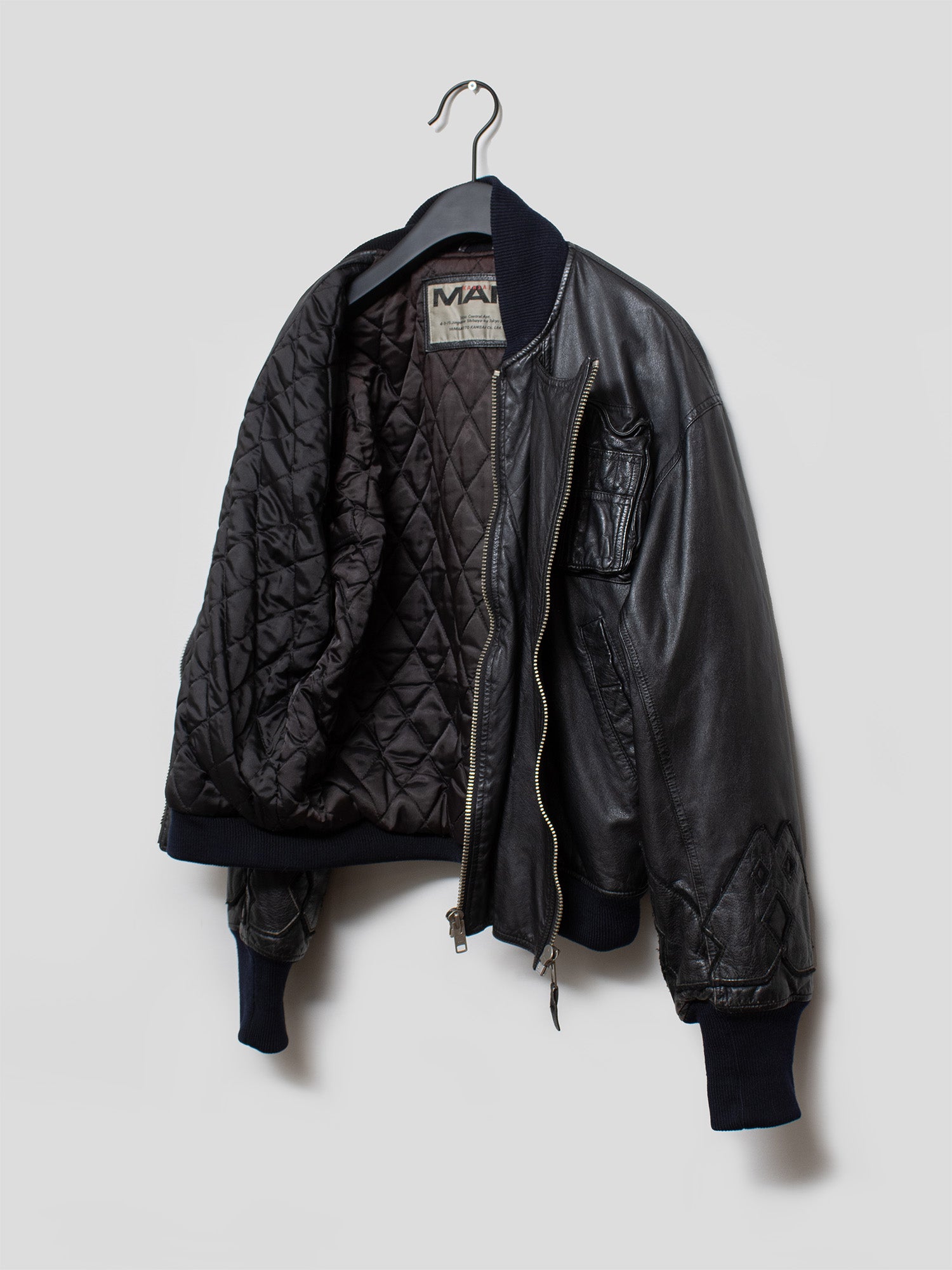 1980s Leather Bomber Jacket