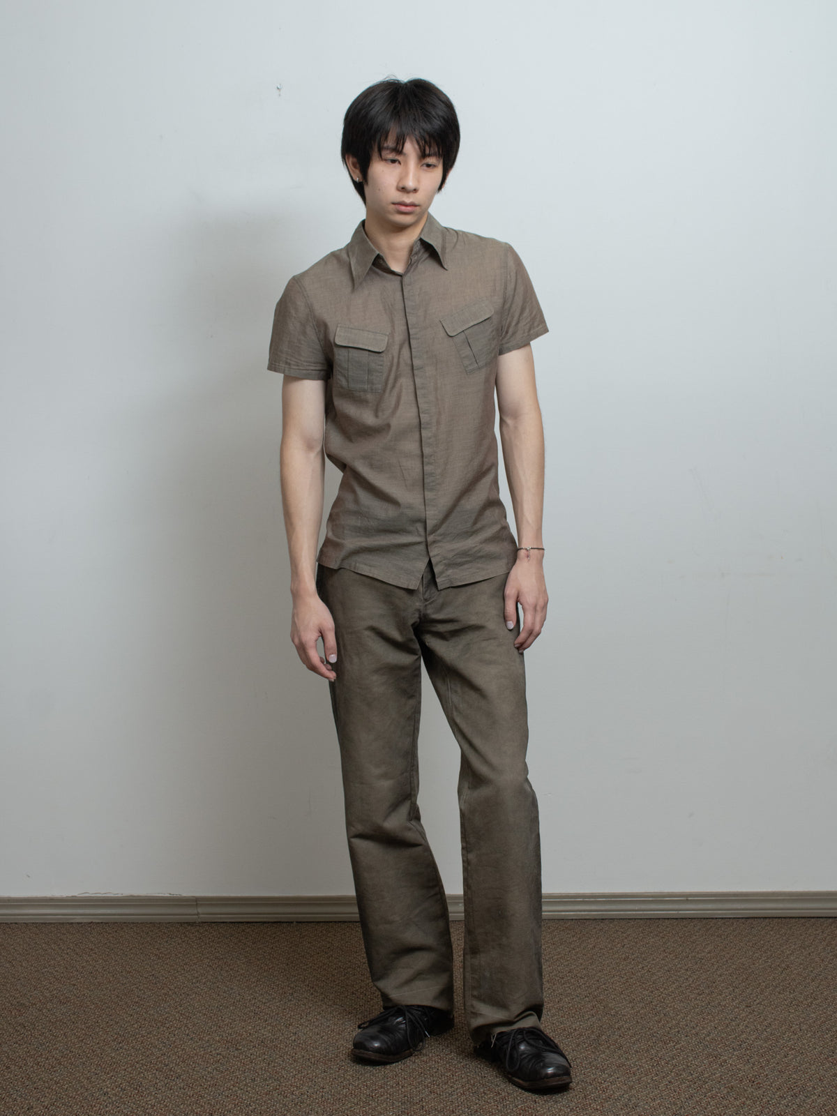 2000s Python-Embossed Trousers
