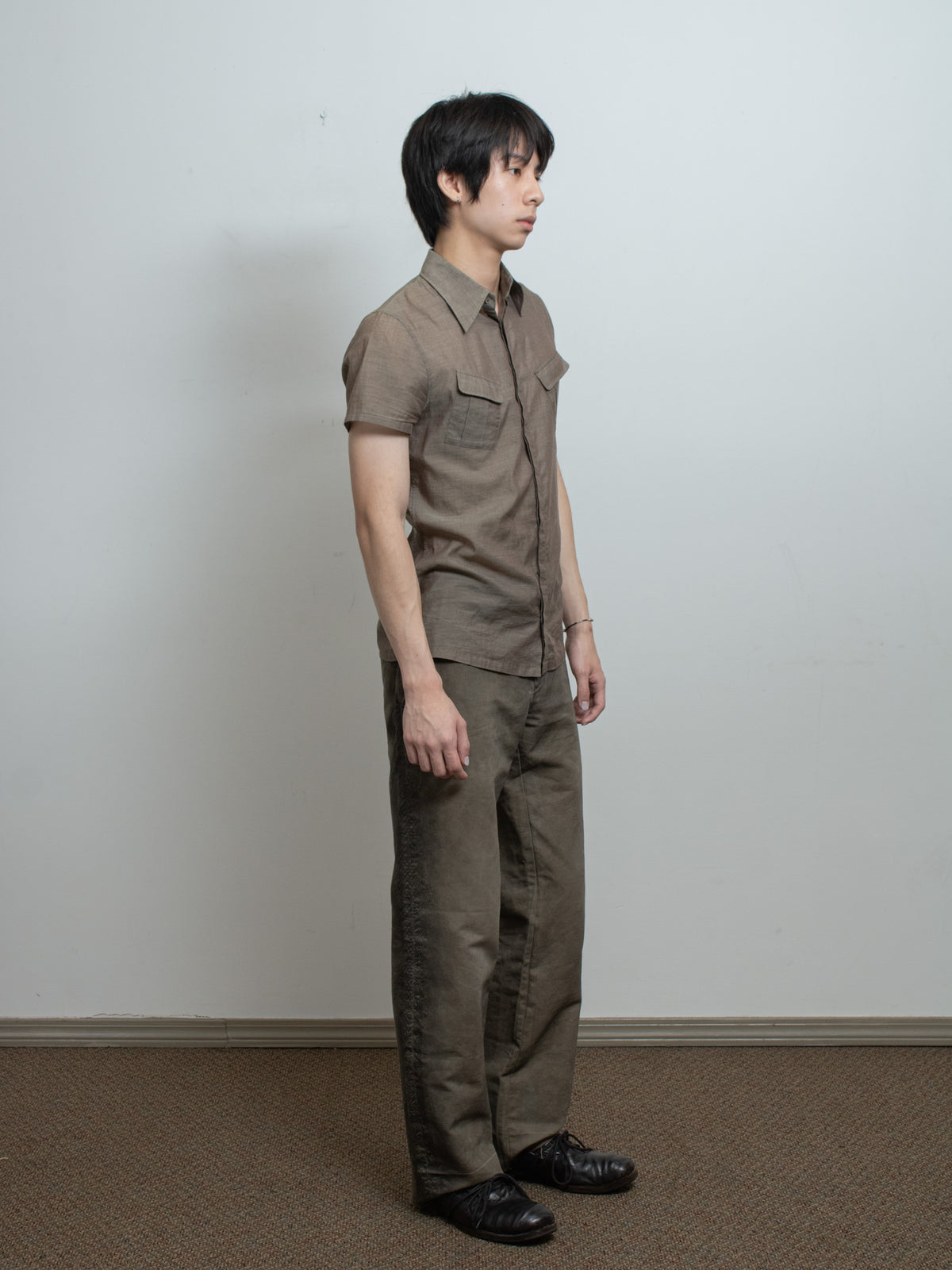 2000s Python-Embossed Trousers