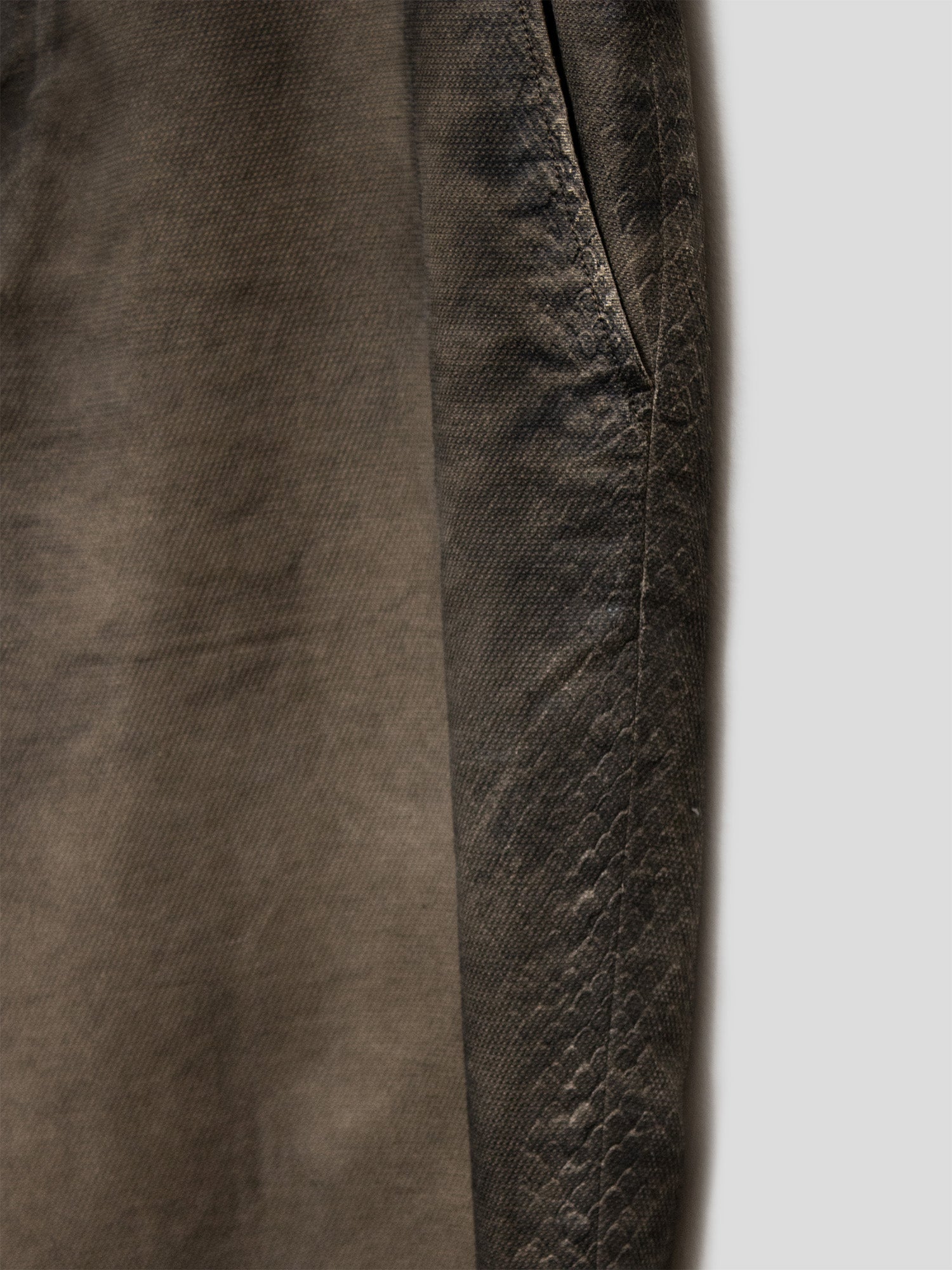 2000s Python-Embossed Trousers