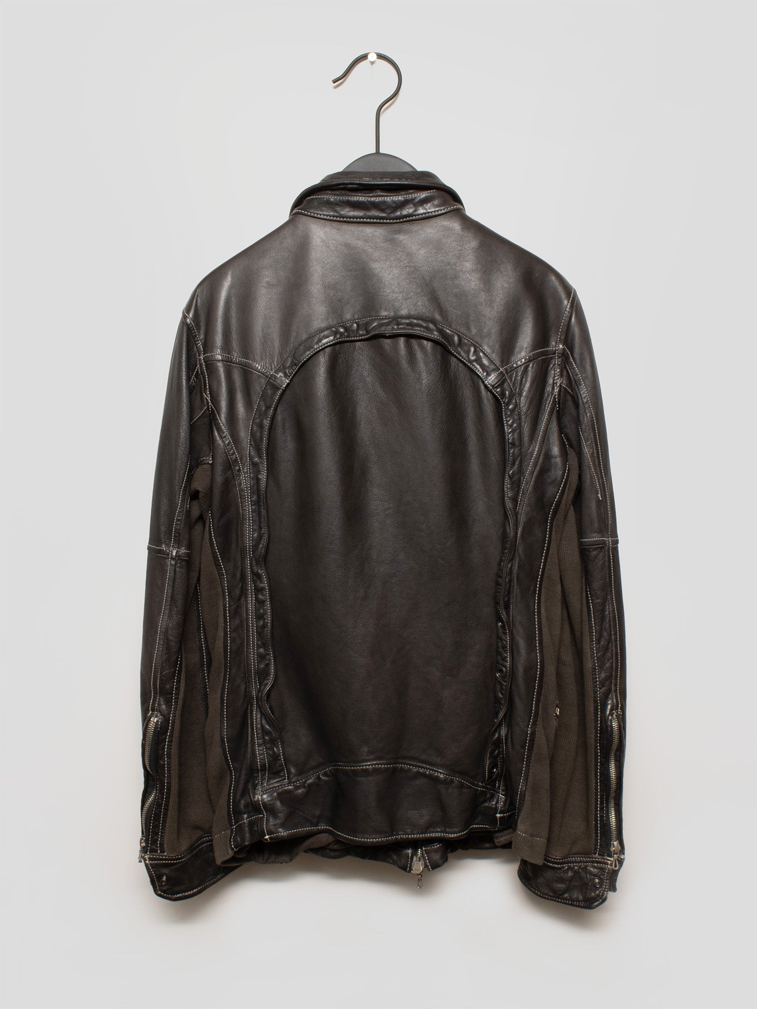 2000s Utility Leather Jacket