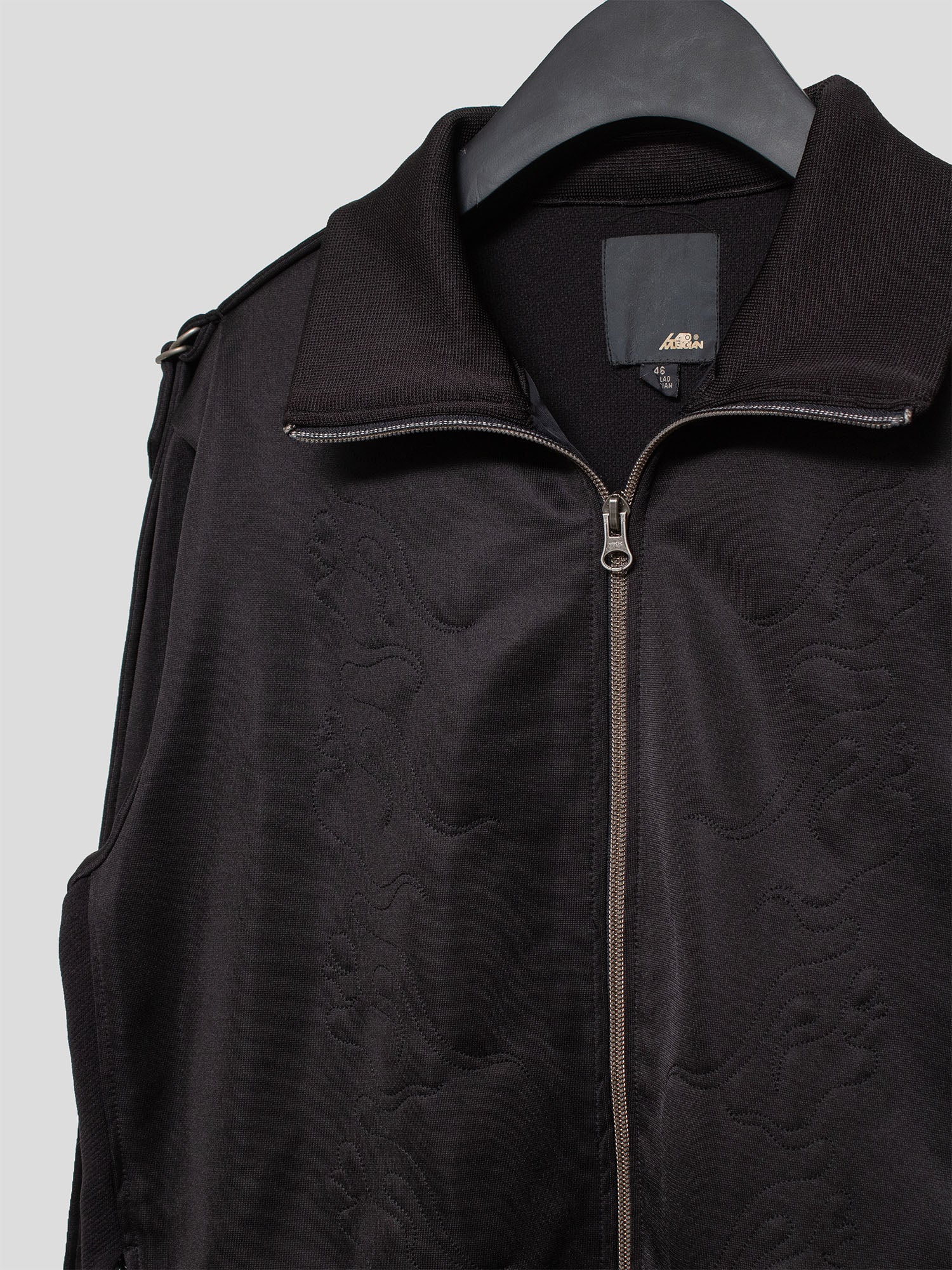 AW02 Flame-Embroidered Track Jacket