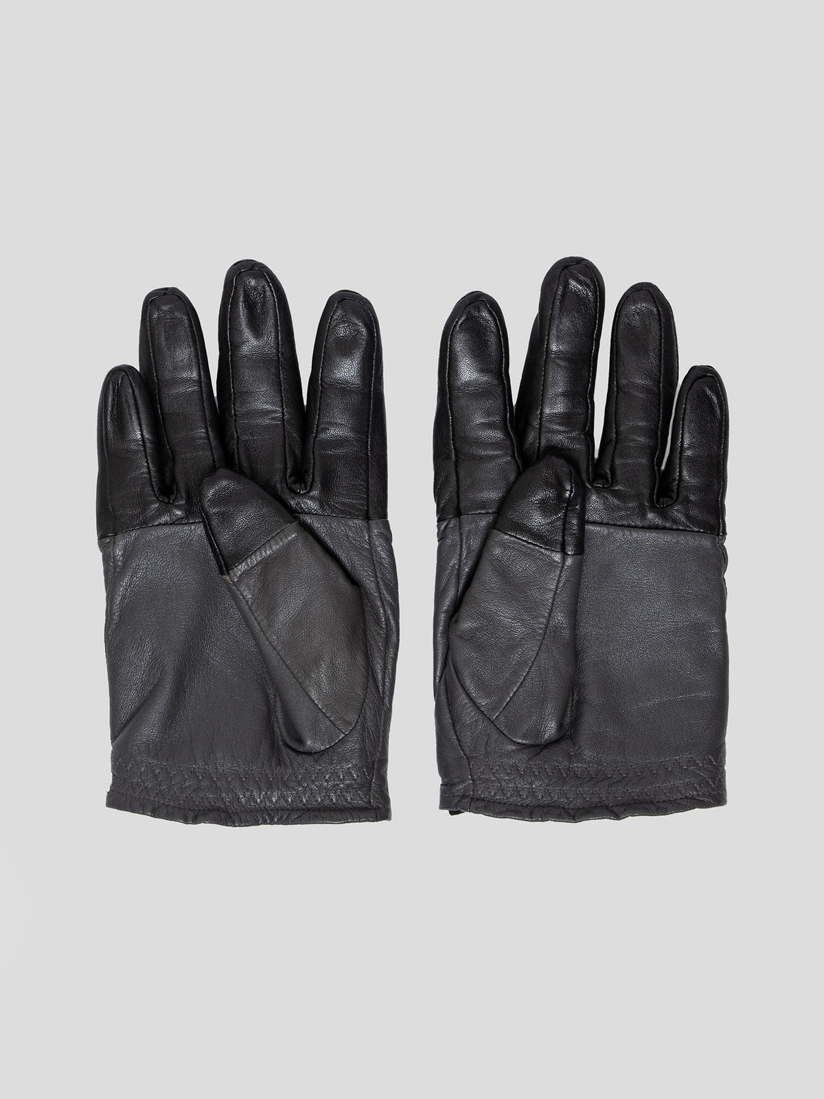 Two-Tone Leather Gloves