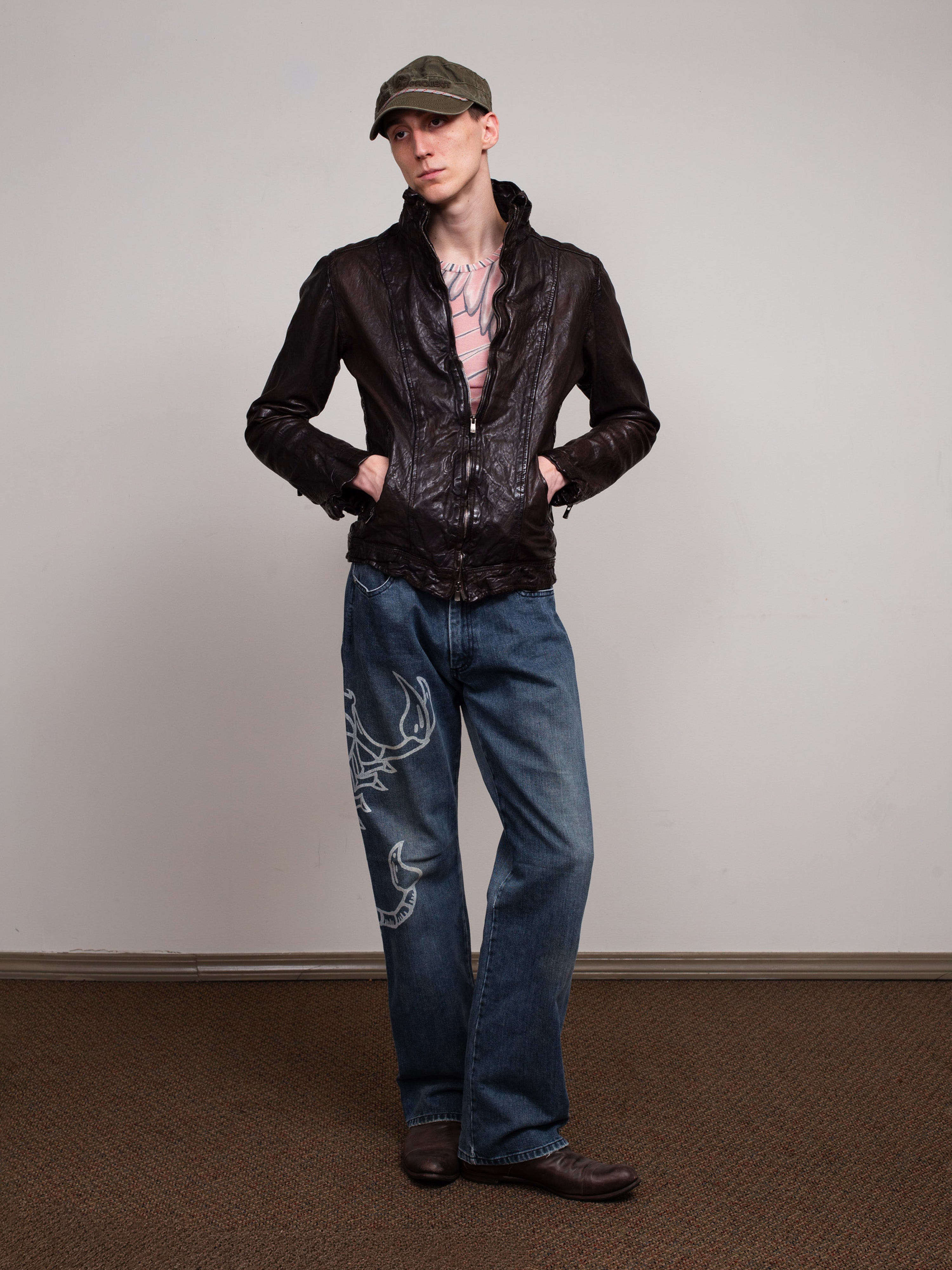 Crinkled Sheepskin Jacket