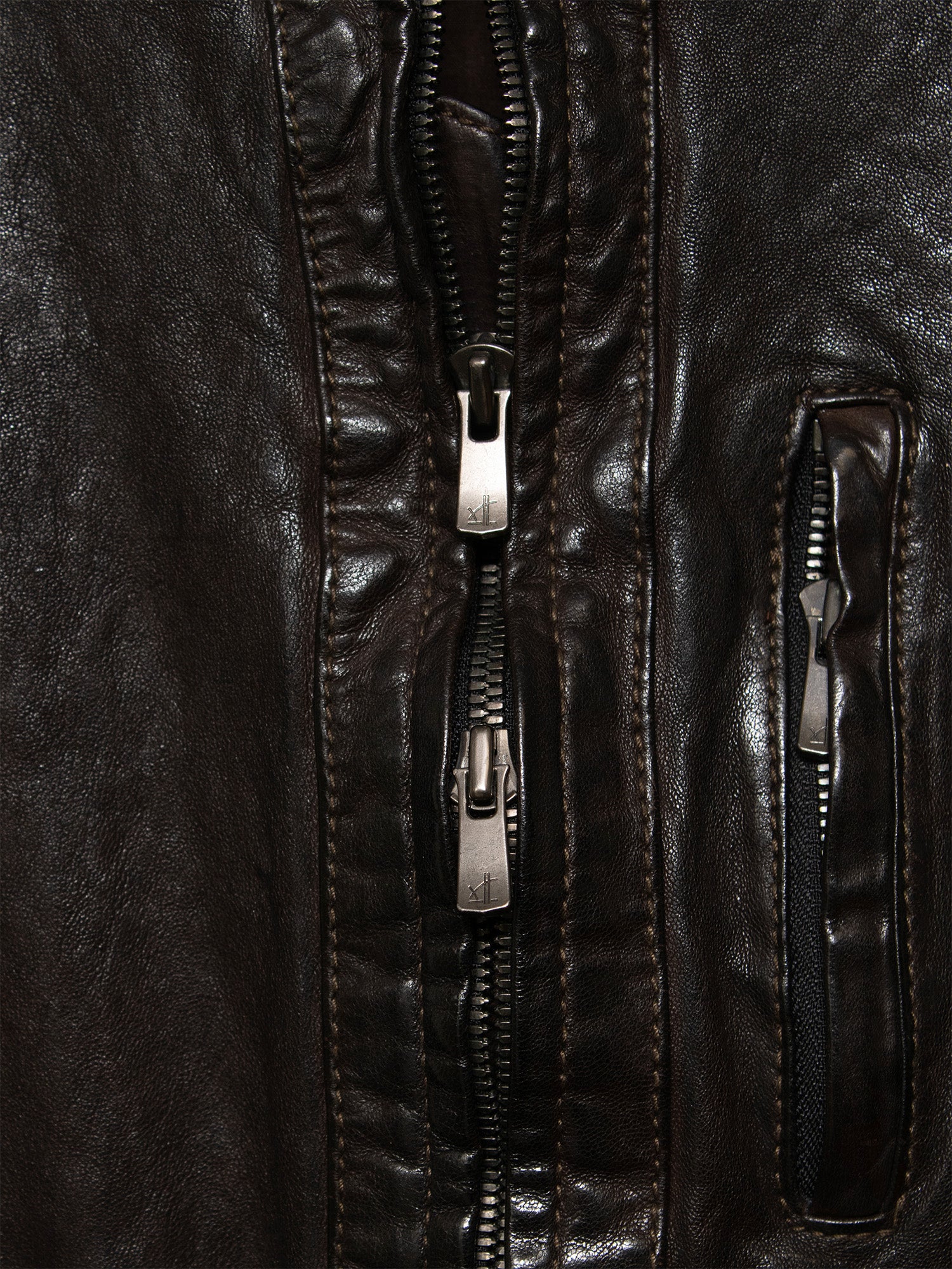 Crinkled Sheepskin Jacket