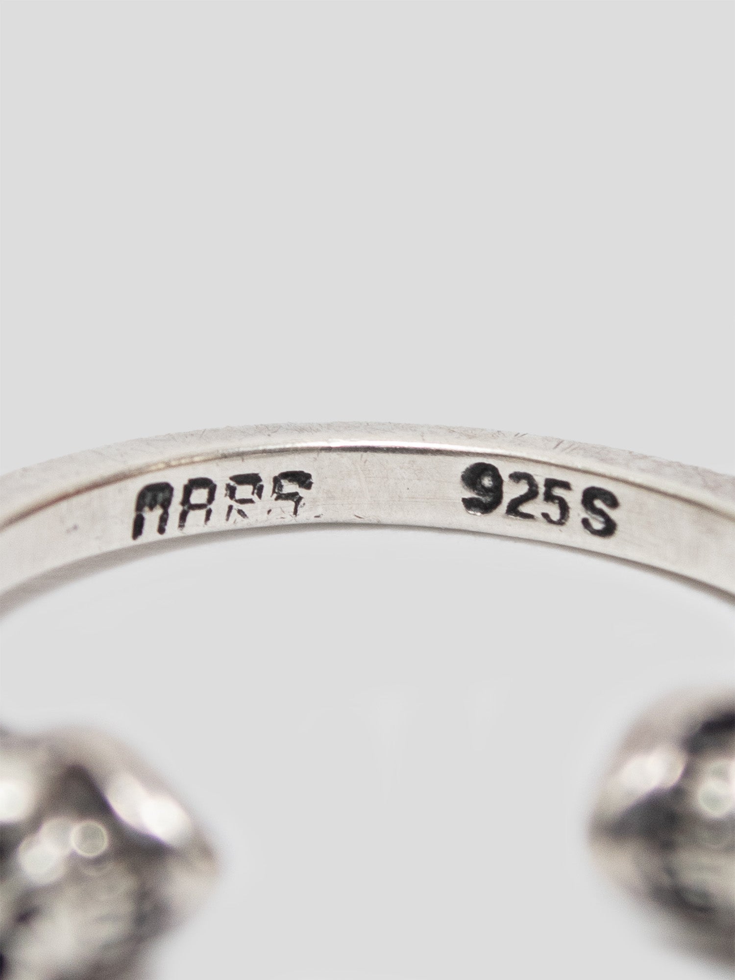 2000s Double-Skull Silver Ring