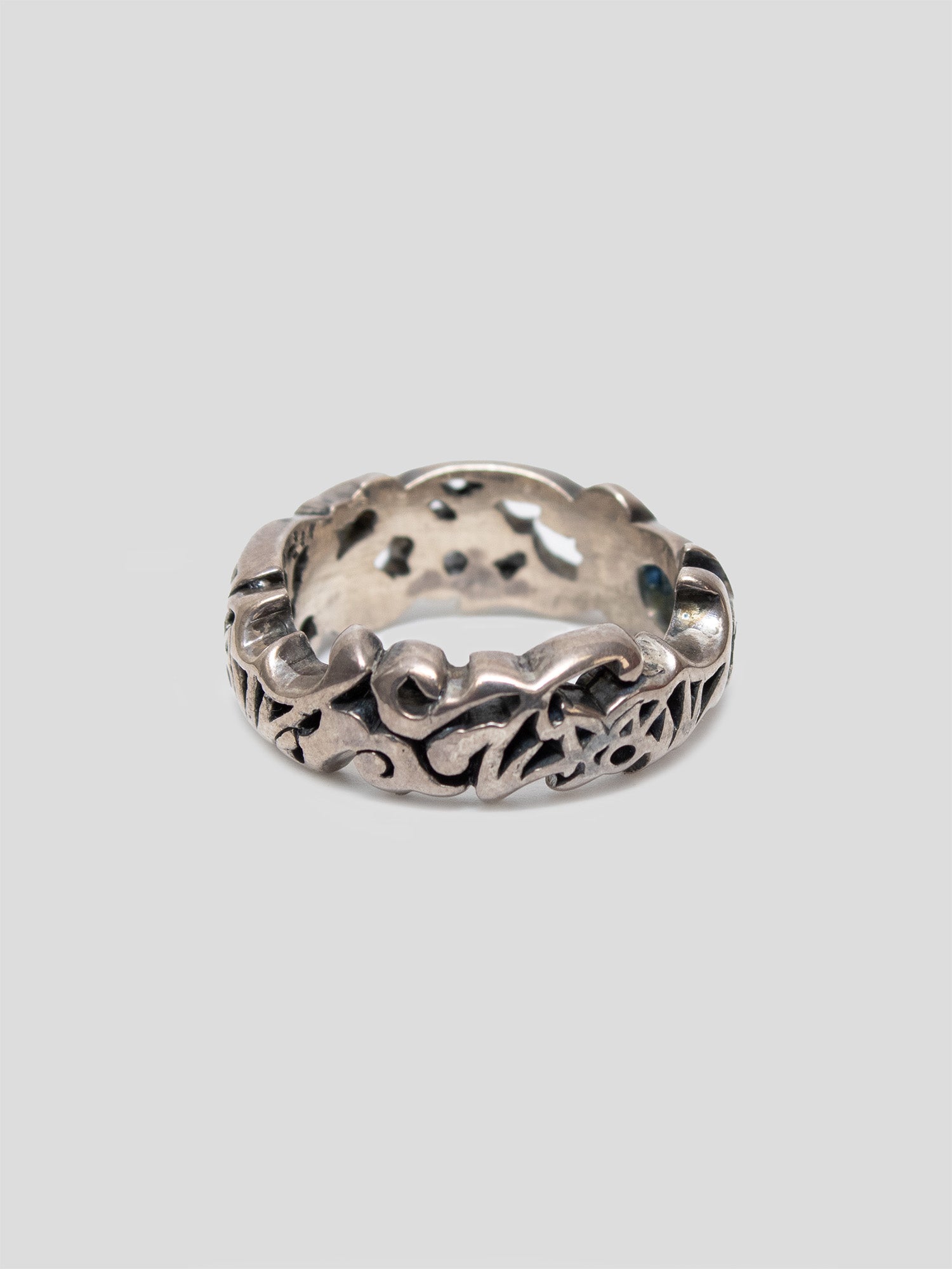 2000s Floral Silver Ring