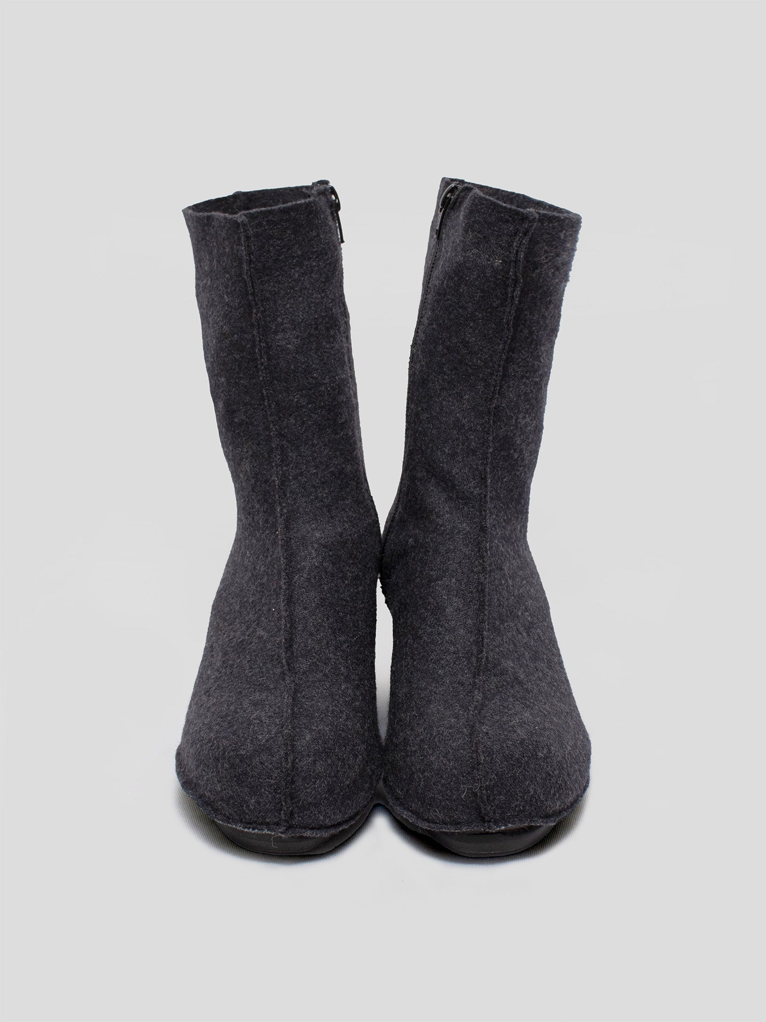 AW09 Sock-Overlay Leather Pumps