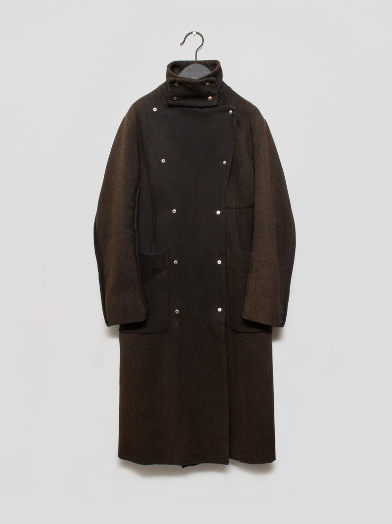 AW04 Snap Buttoned Long Coat