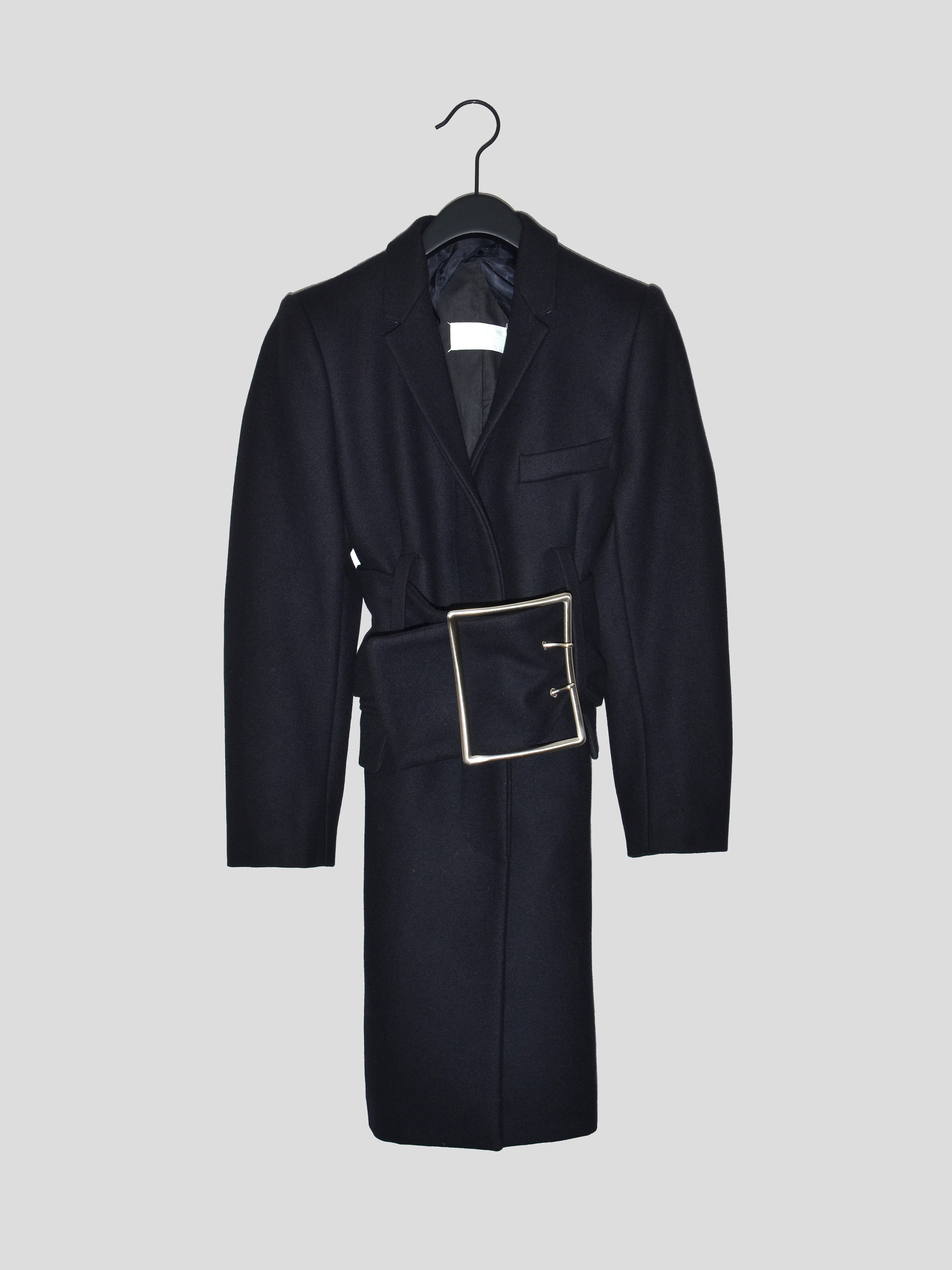 AW96 Oversized Coat with Buckled Obi Belt