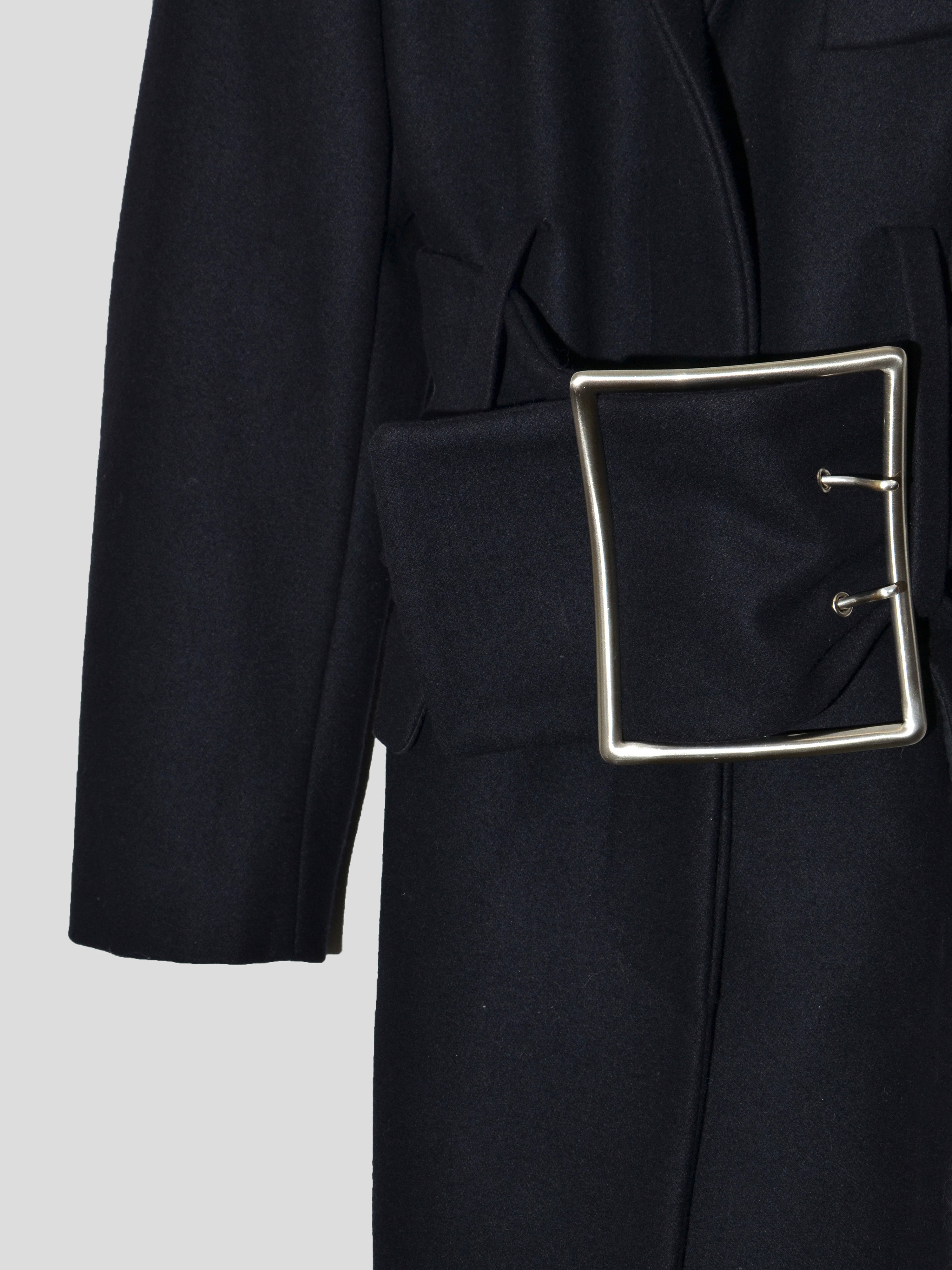AW96 Oversized Coat with Buckled Obi Belt