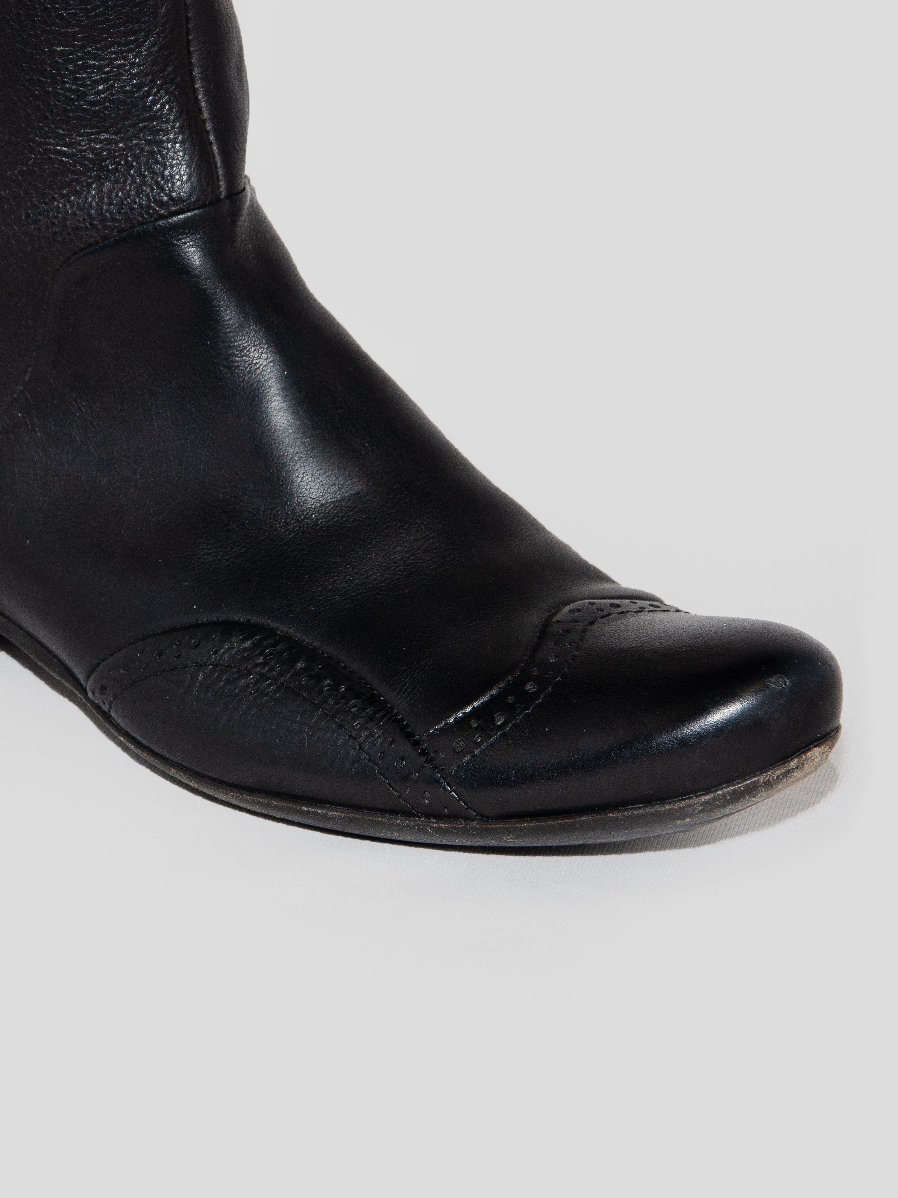 Wingtip Tall Boots