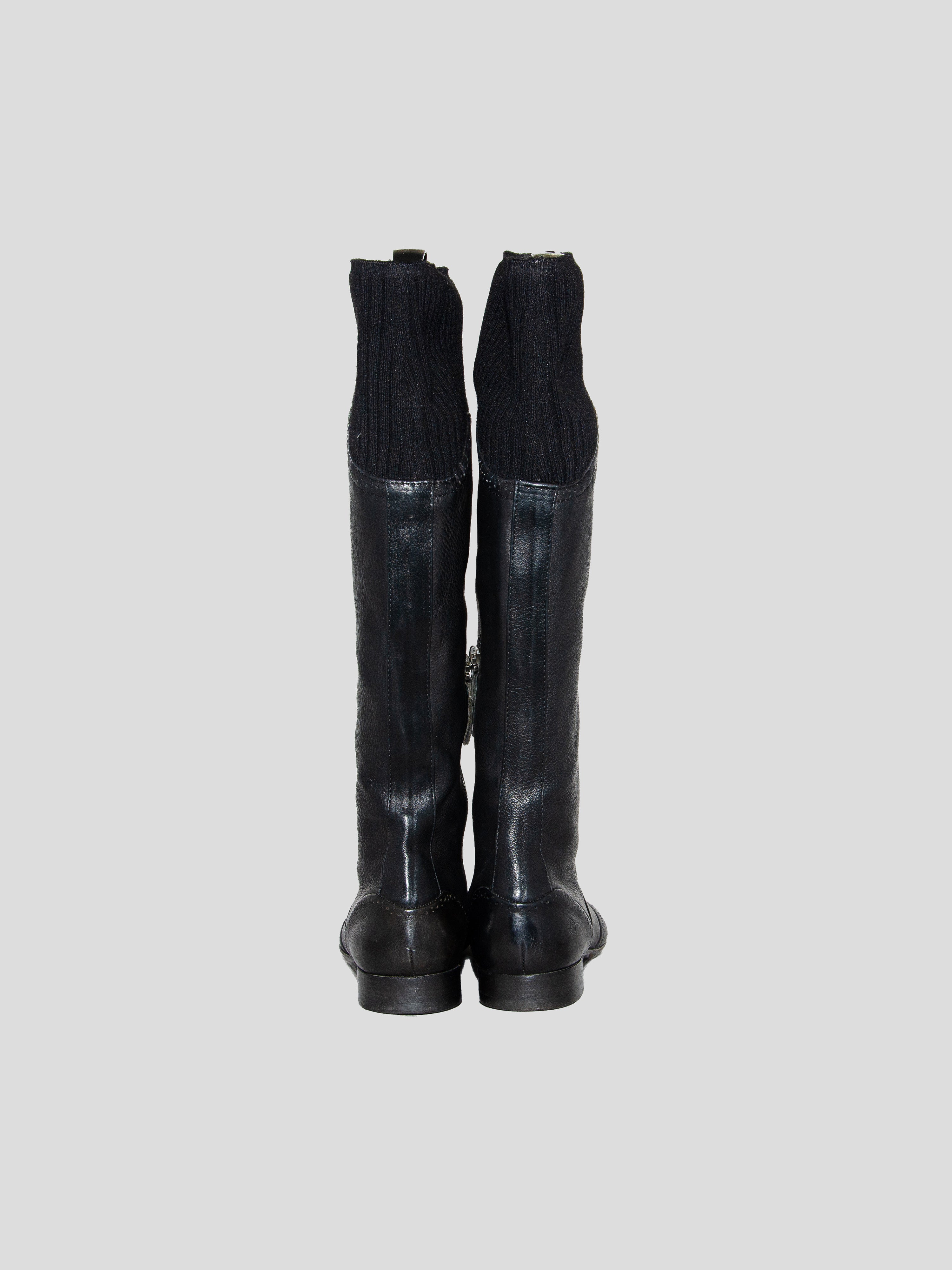 Wingtip Tall Boots