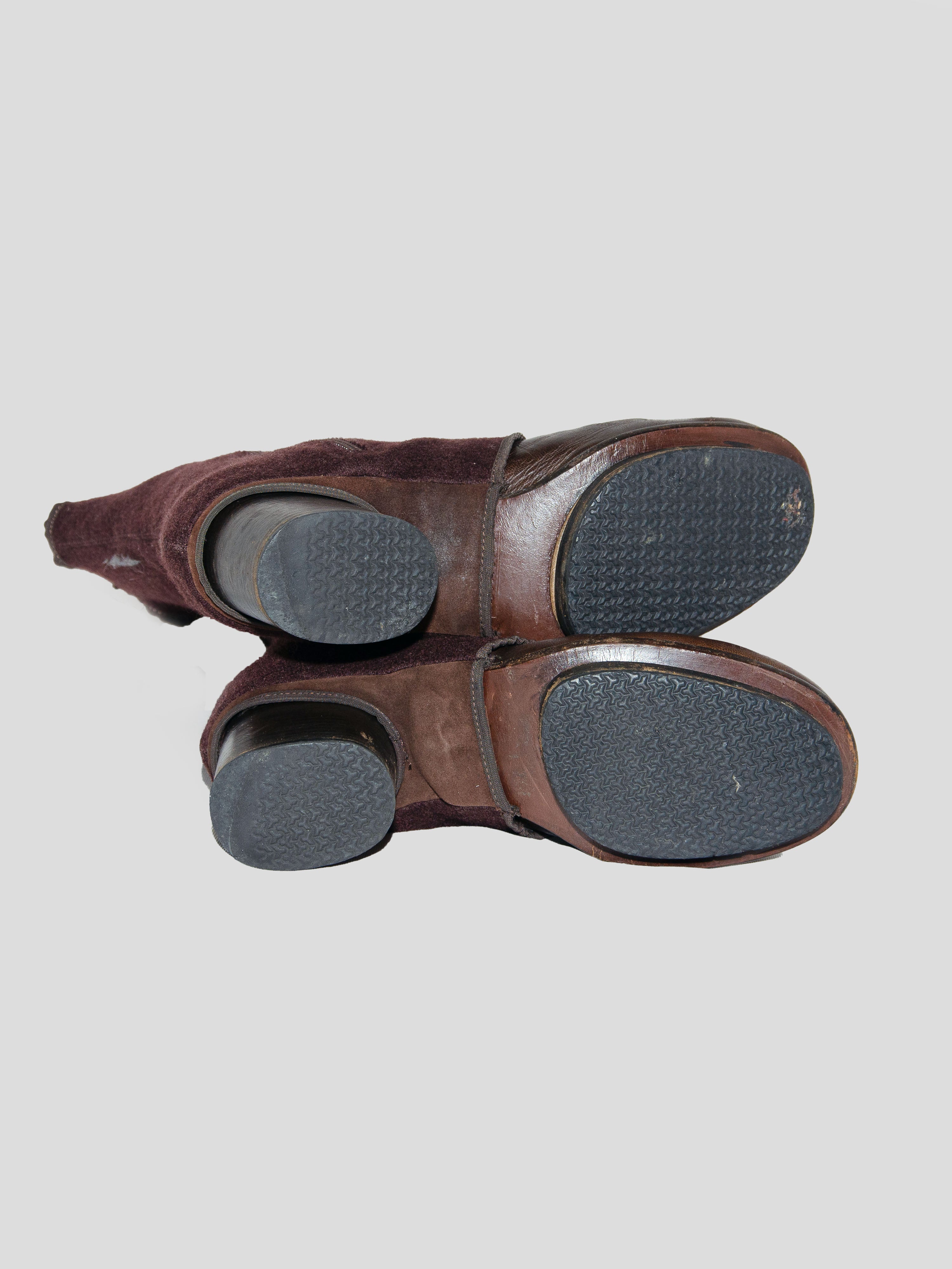 AW99 Sock Layered Leather Pumps