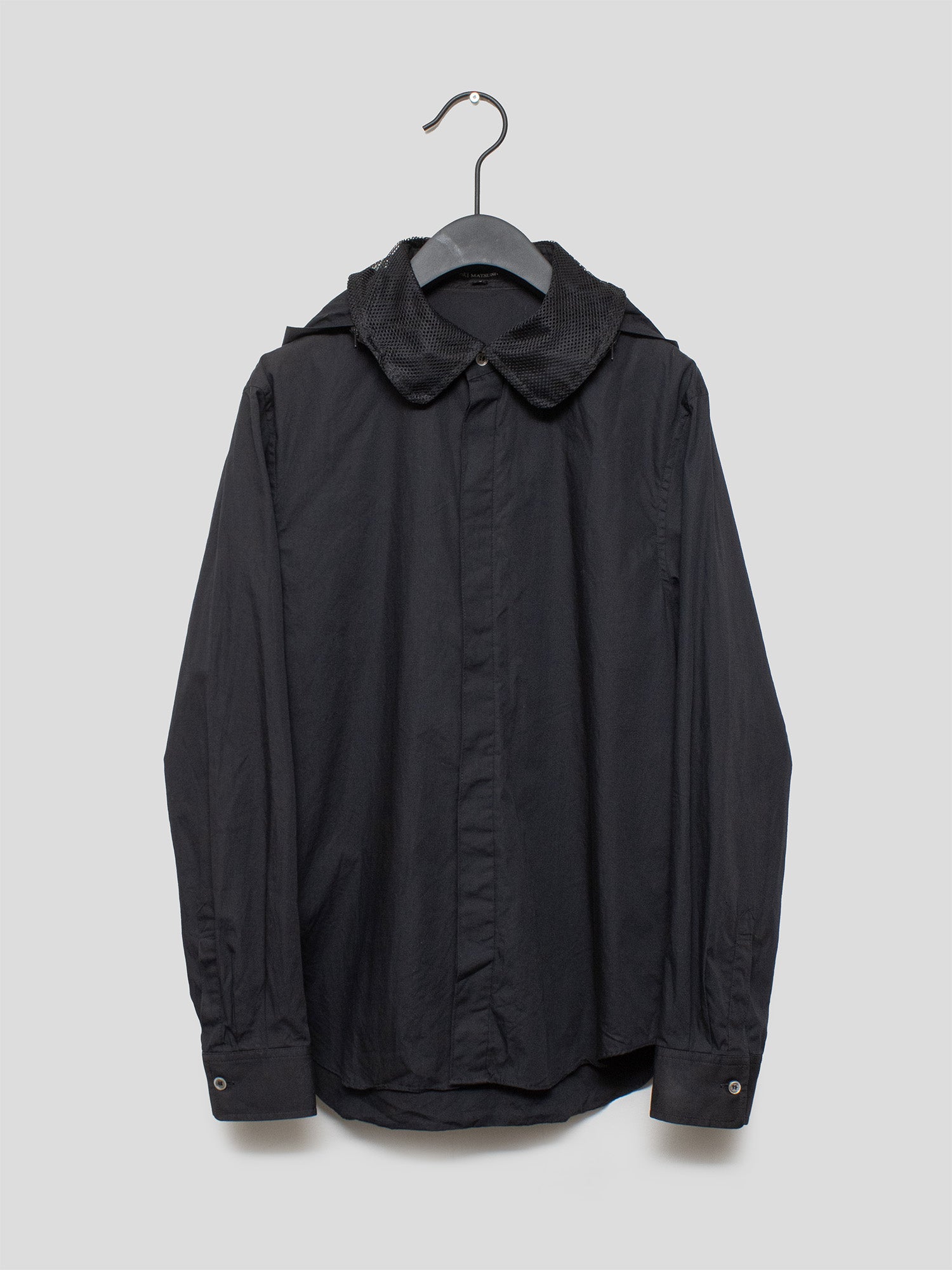 2000s Hooded Button-Up Shirt