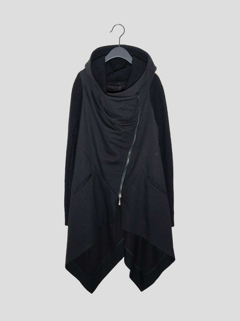 Hooded Wrap Coat
