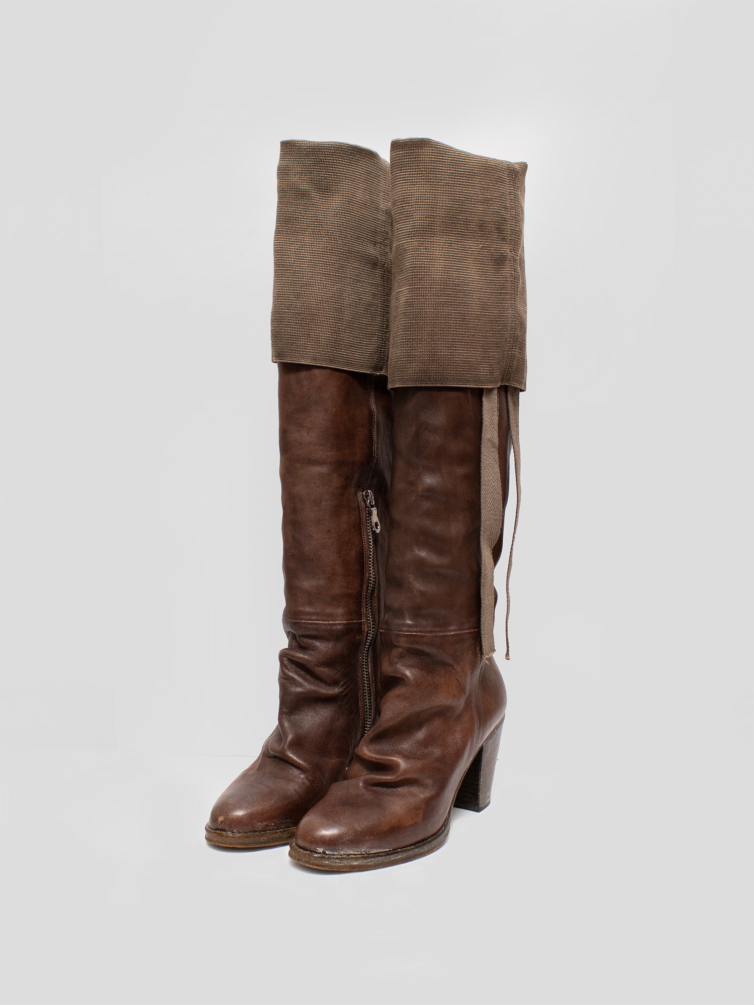 2000s Layered Leather Boots