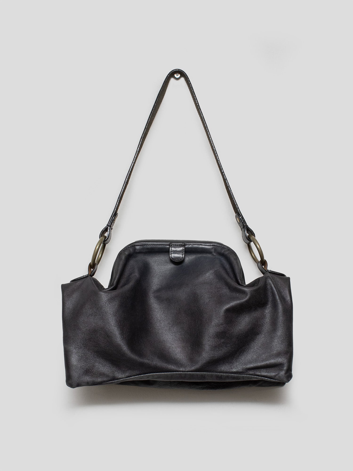 2000s Pyramid Leather Should Bag