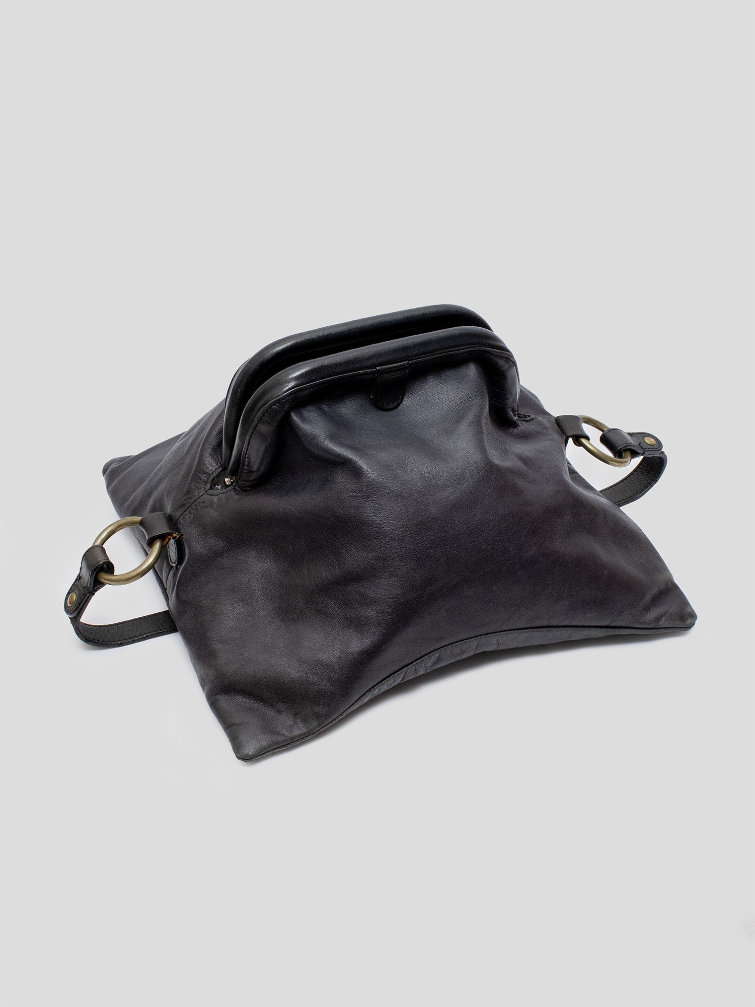 2000s Pyramid Leather Should Bag