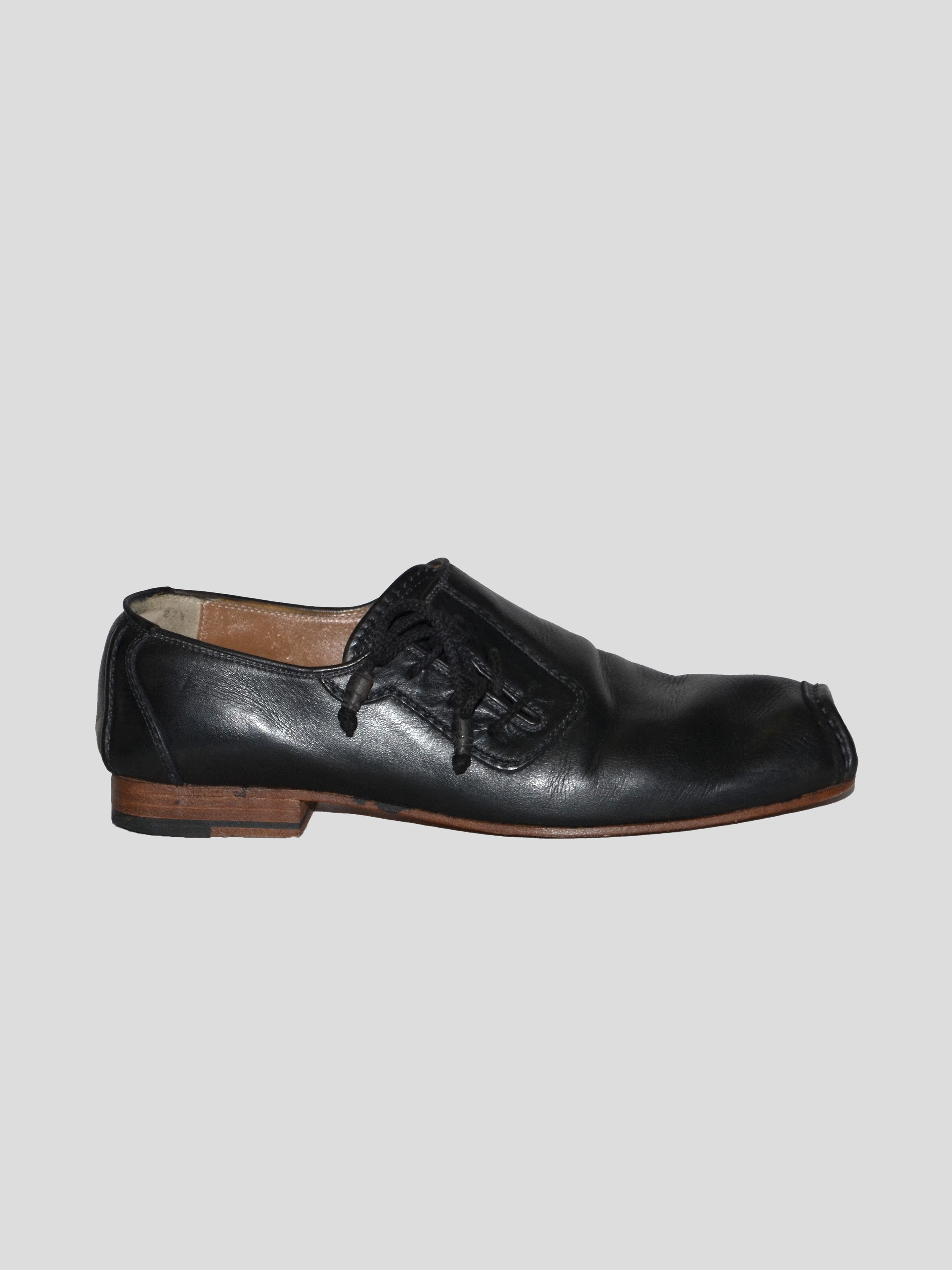 2000s Ruched Toe Derby Shoes