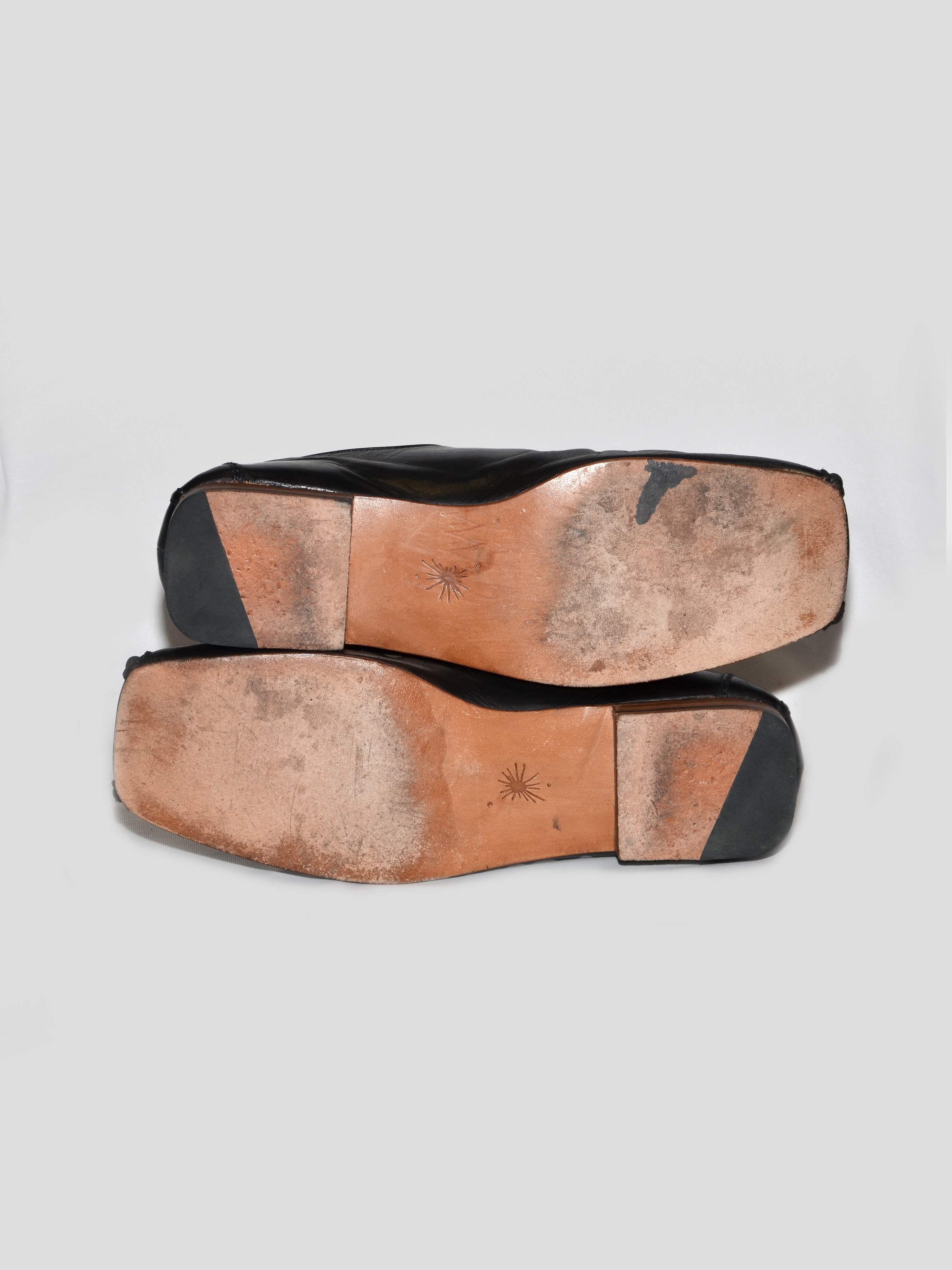 2000s Ruched Toe Derby Shoes
