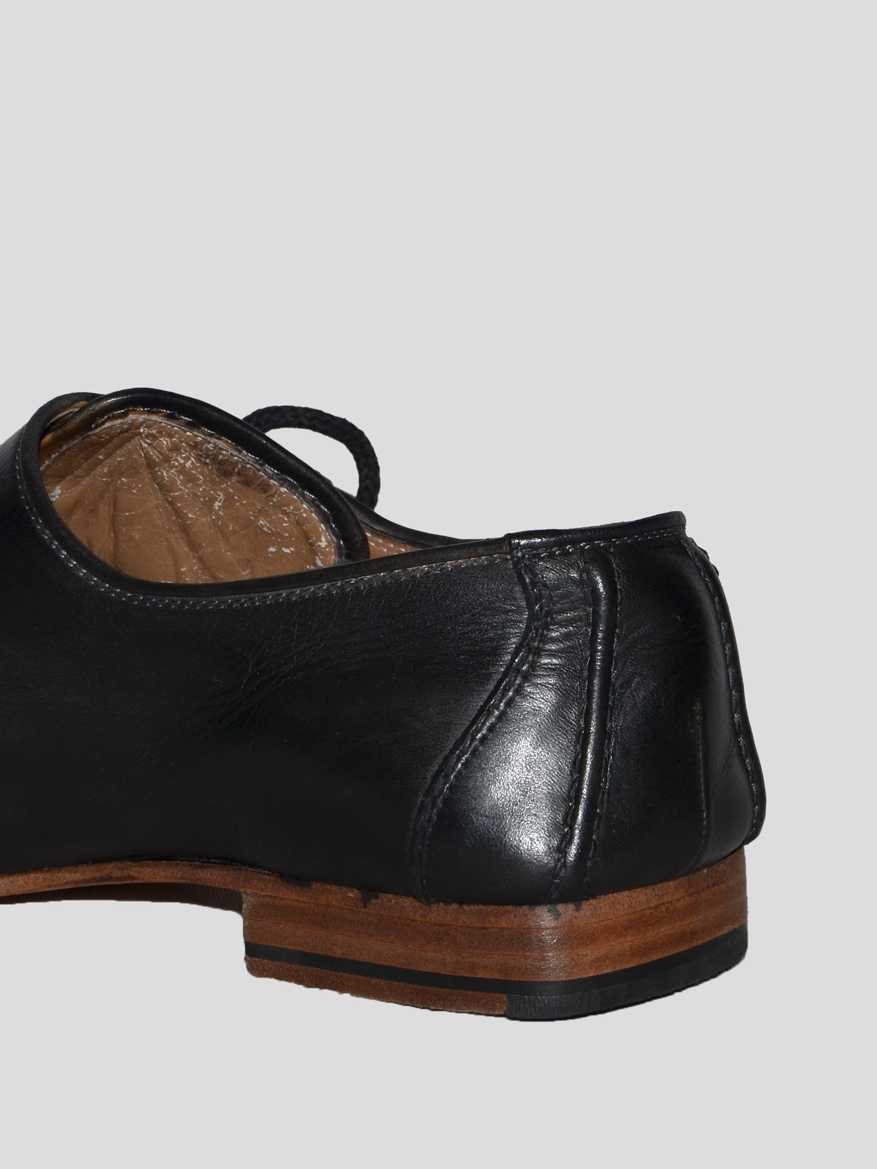 2000s Ruched Toe Derby Shoes