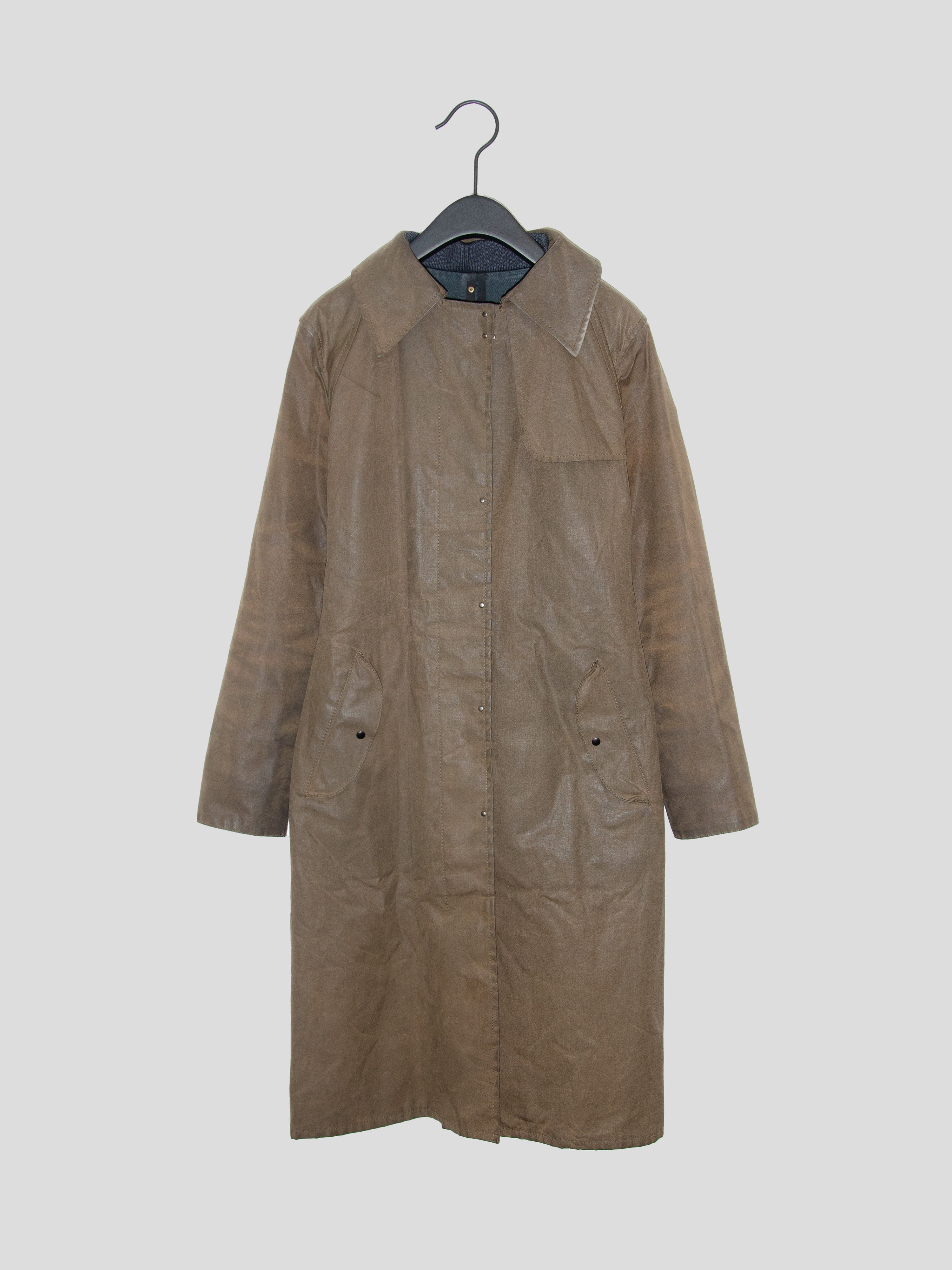 AW01 Waxed Trench Coat