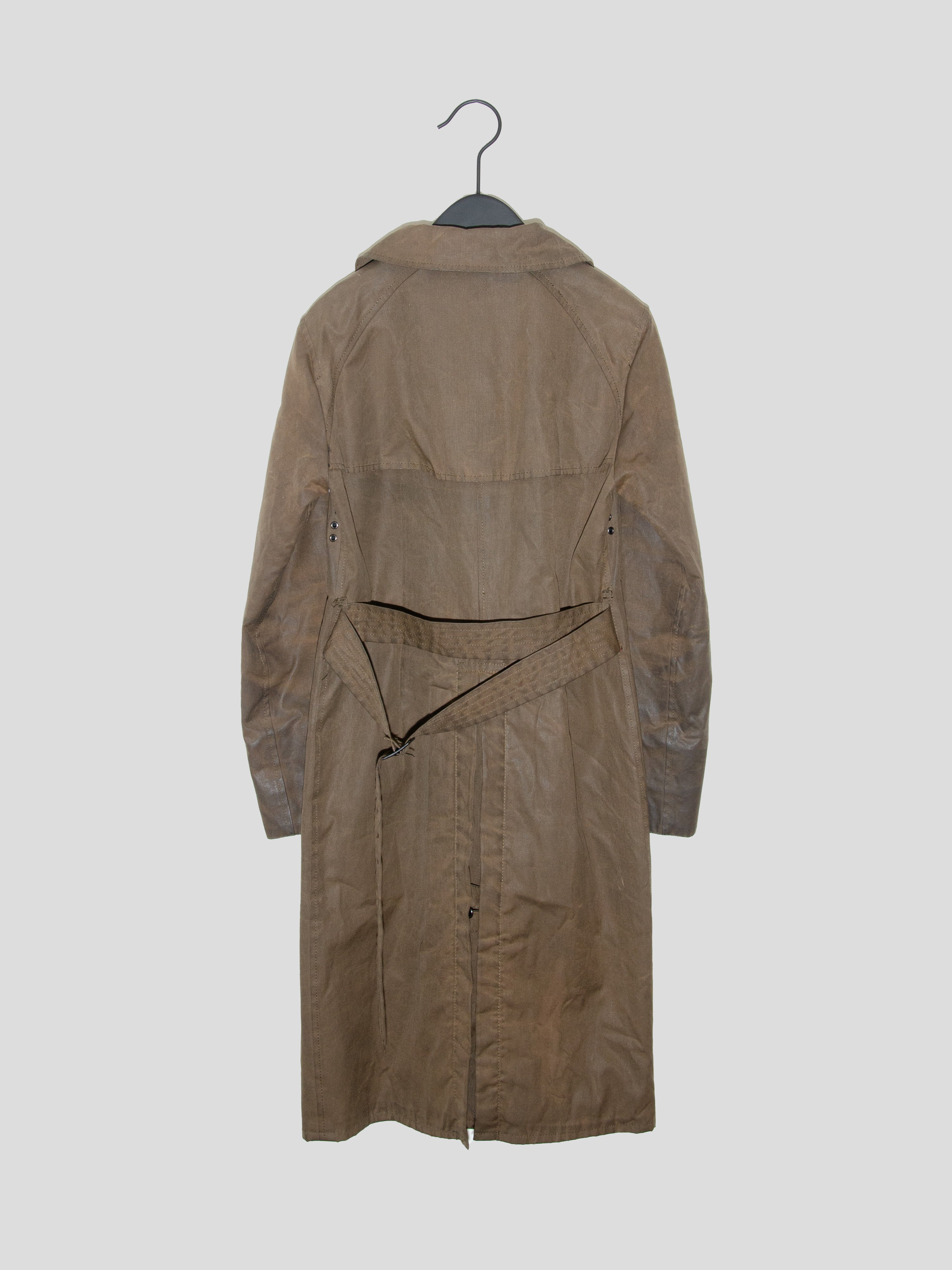 AW01 Waxed Trench Coat