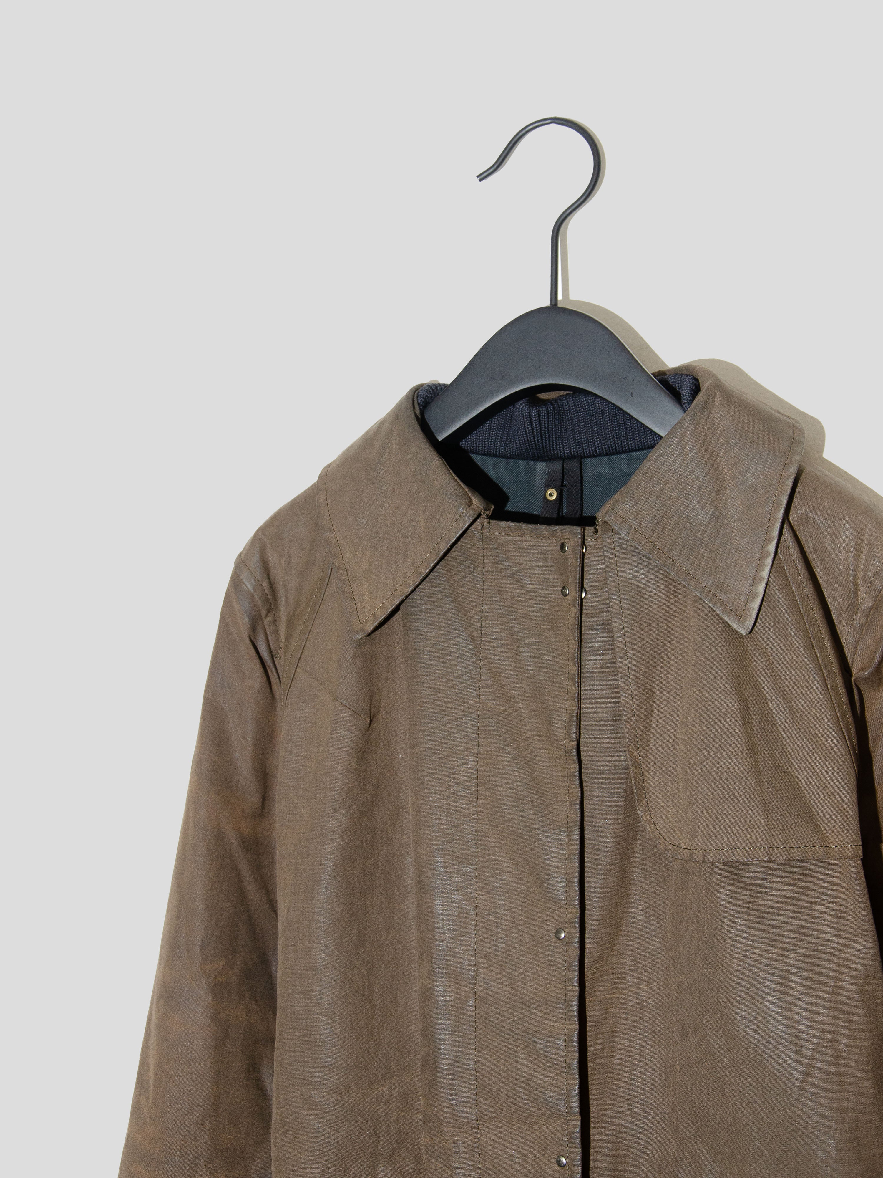 AW01 Waxed Trench Coat
