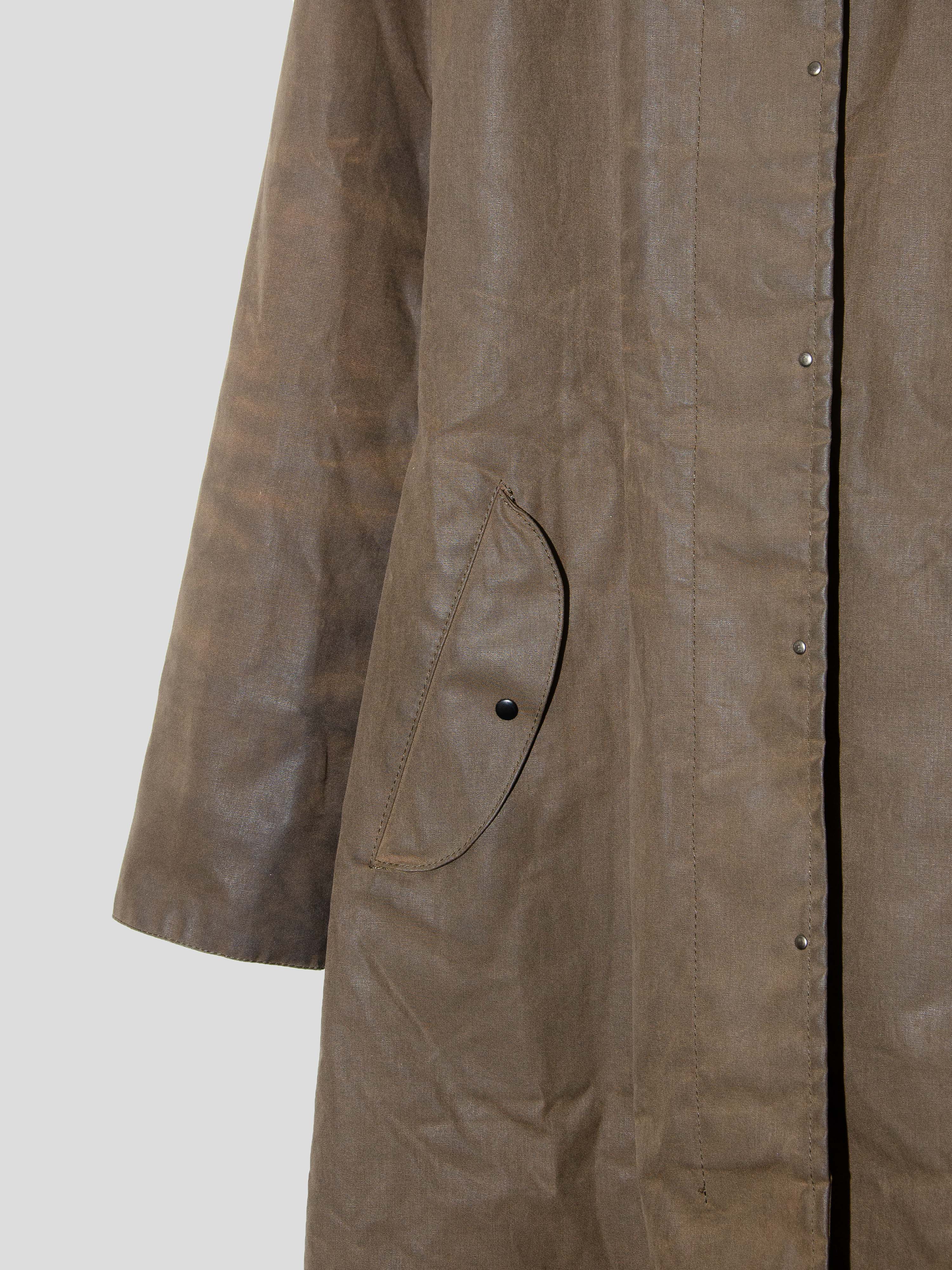 AW01 Waxed Trench Coat