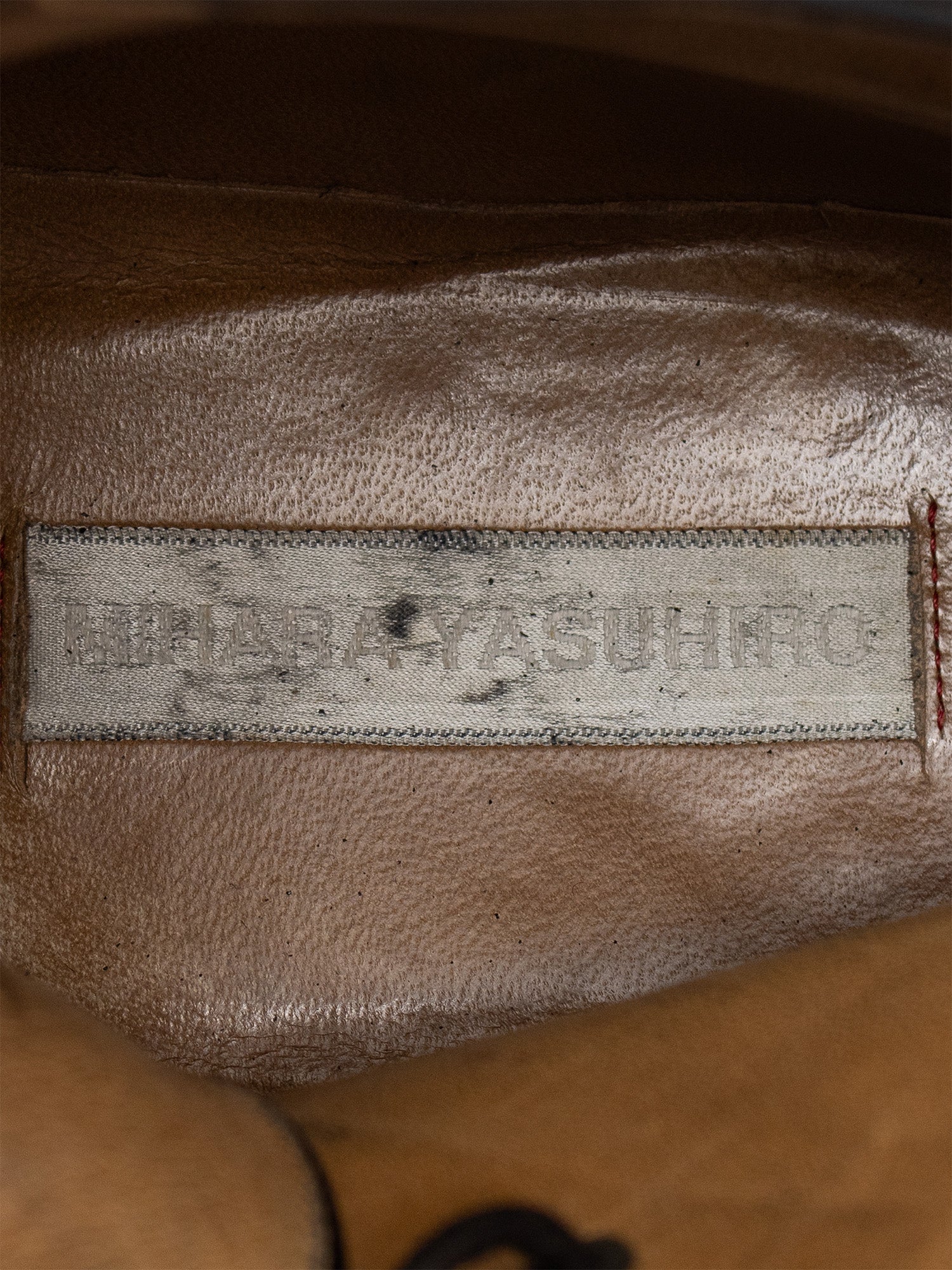 2000s Offset-Lace Leather Boots