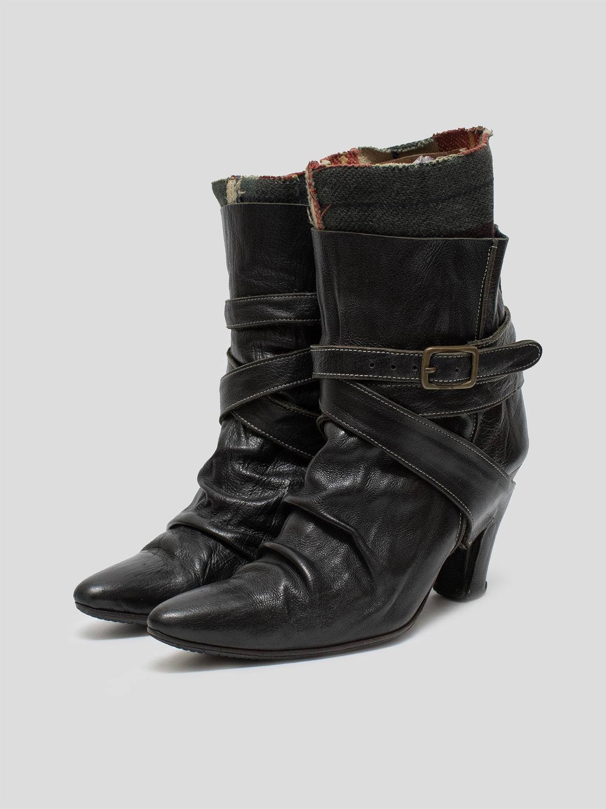 AW03 Layered Leather Boots