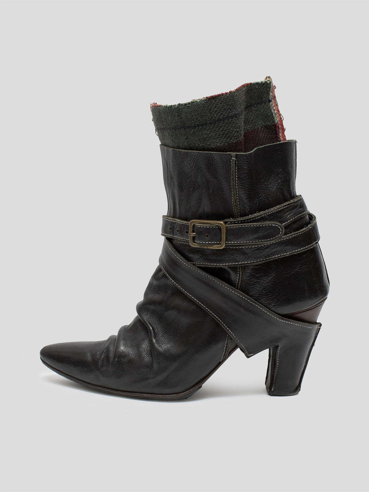 AW03 Layered Leather Boots
